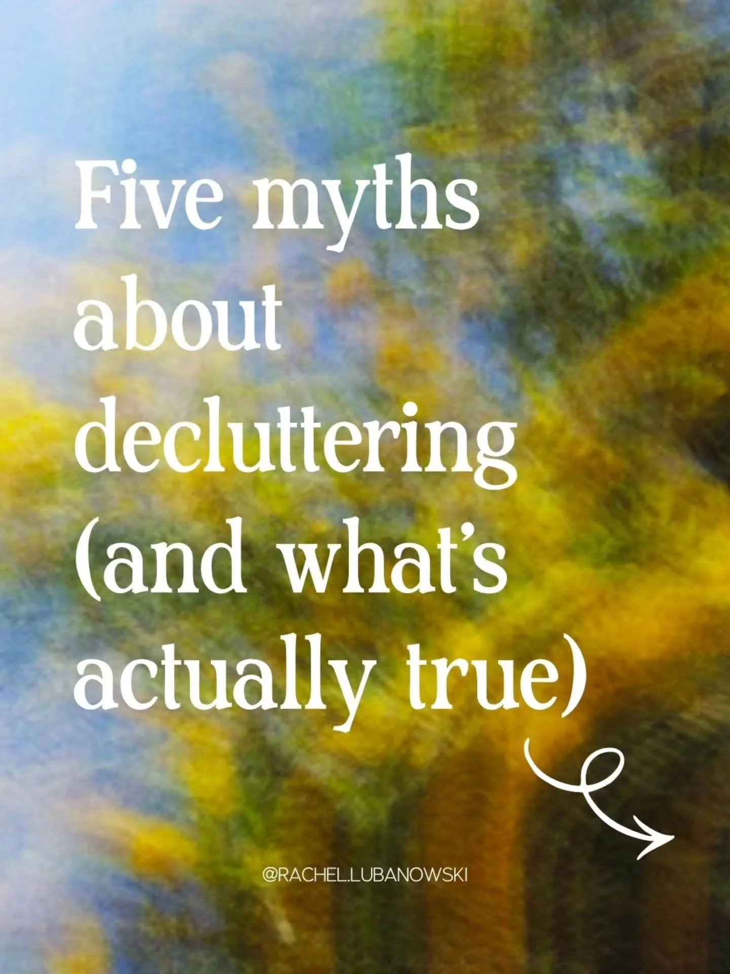We've been sold sooo many lies about decluttering. That it has to look a certain way, needs to happen all at once, or that it means deprivation.

Not true. Simplification is deeply personal. It's about honoring your life, your values, your pace. 💫

