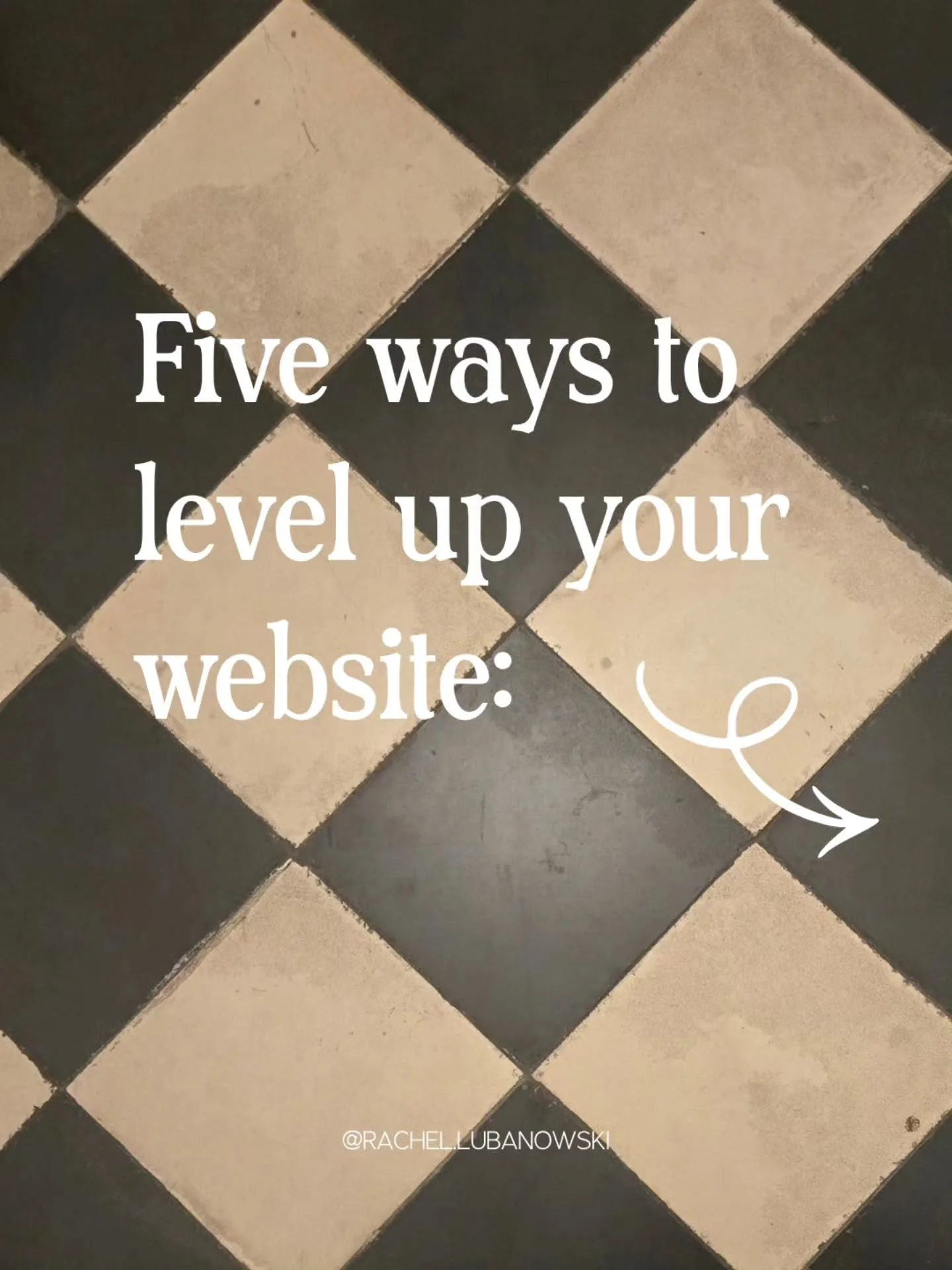 FIVE ways to level up your website! For each way, I included a sample from my own website. Swipe through for little notes. 🤍✨️

Your website should work as hard as you do. If it's not hustlin' for you, let's fix it.

I specialize in streamlining web