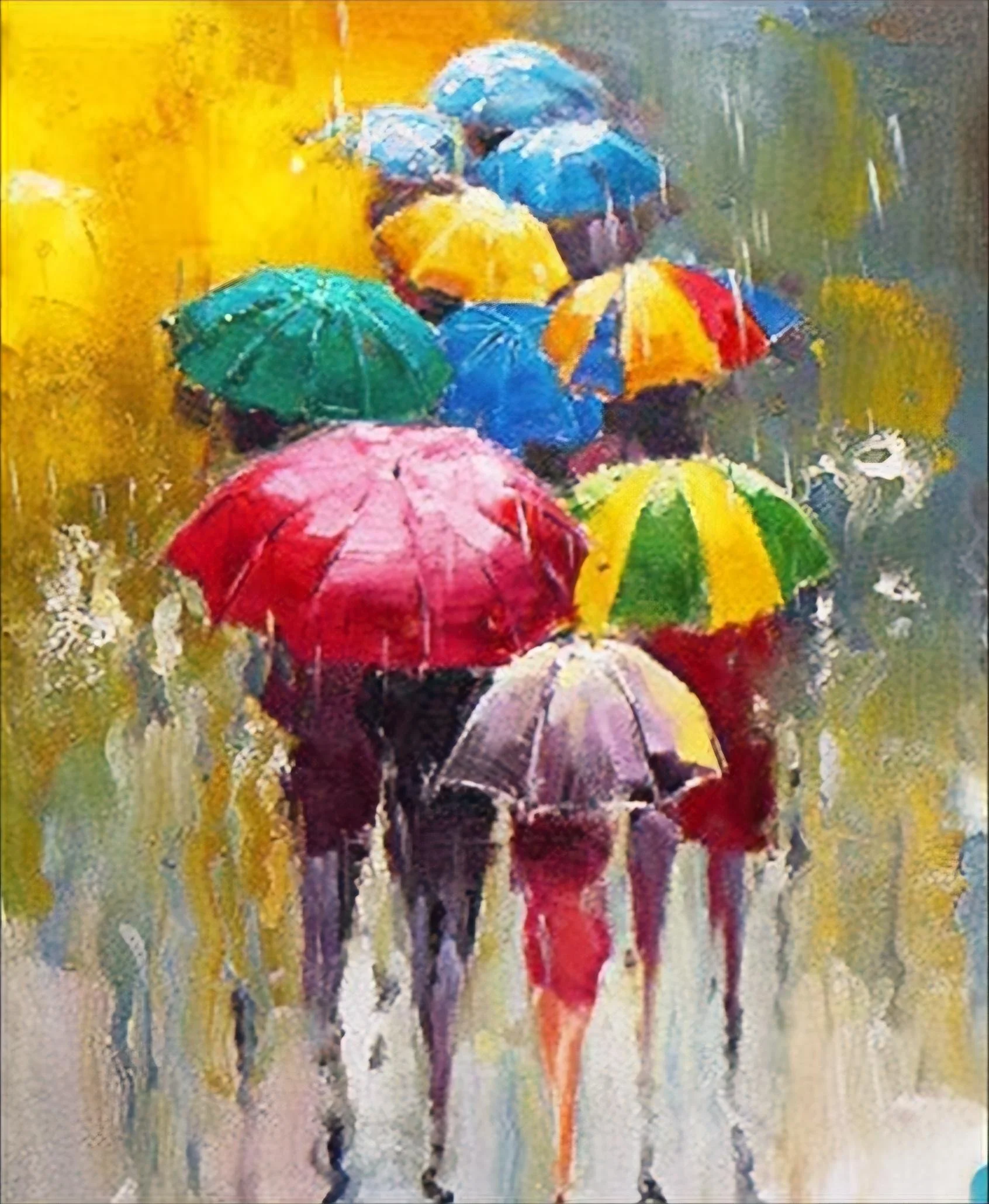 Spring Shower Acrylic, May 2