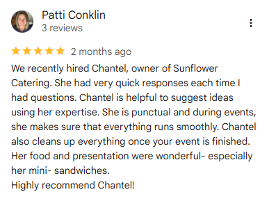 5 Star Google Review from Patti Conklin