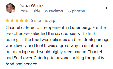 5 Star Google Review from Dana Wade