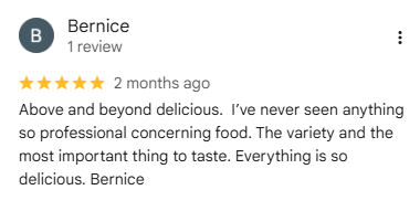 5 Star Google Review from Bernice