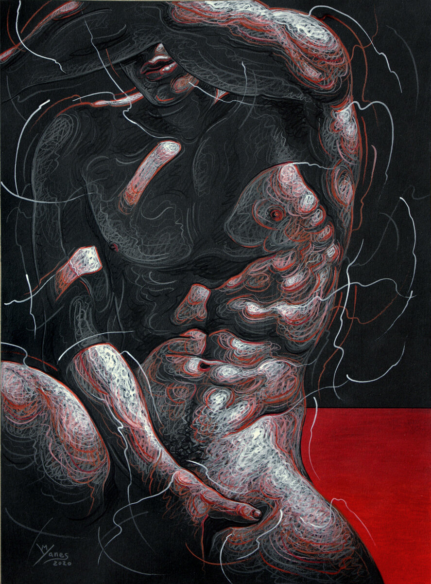 Manolo Yanes_Black Red Nude.jpg