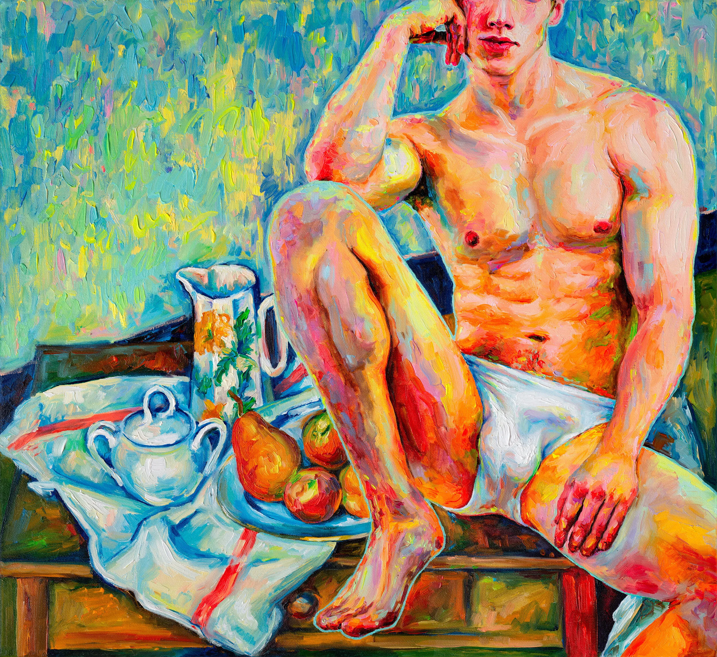 Still Life with Sugar(Study)_2021_oil on canvas_55x60cm.jpg