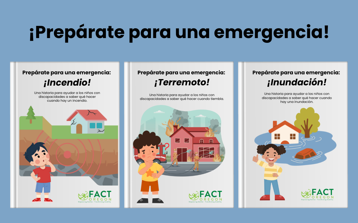 Three storybooks to help children know what to do in a fire, flood, or earthquake.