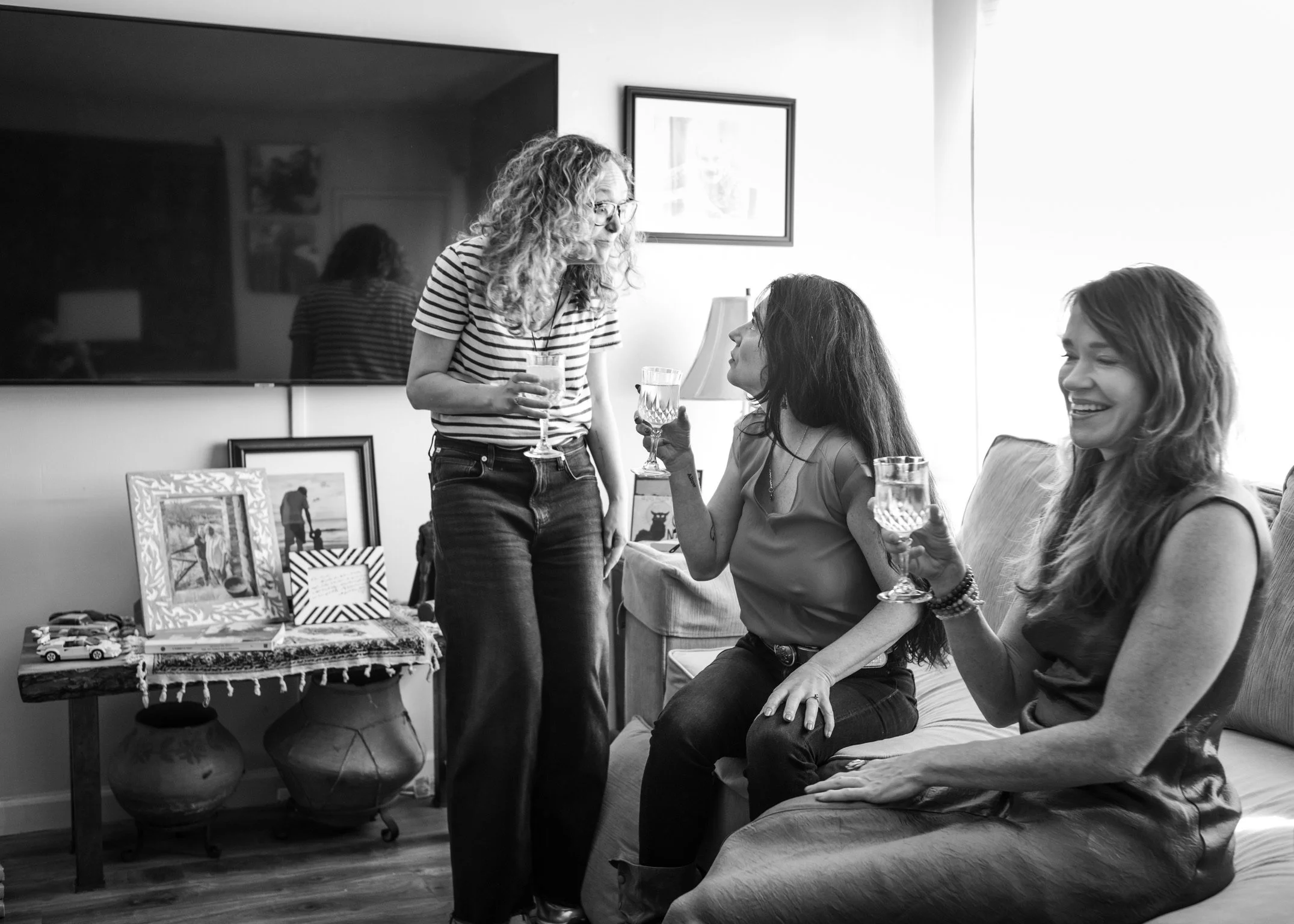 Authors Jennifer Pastiloff and Emily Rapp Black in conversation at Jennifer's Los Angeles home.