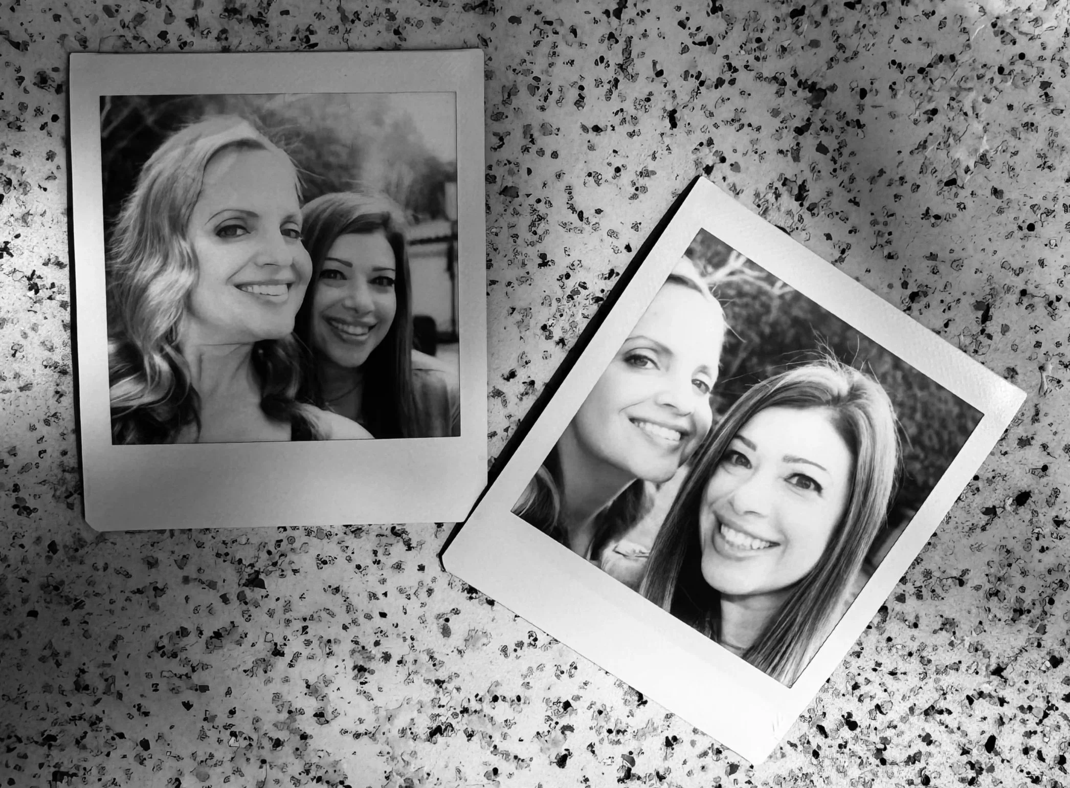 Mena Suvari and stylist Nola Singer pose at a private home in Los Angeles.