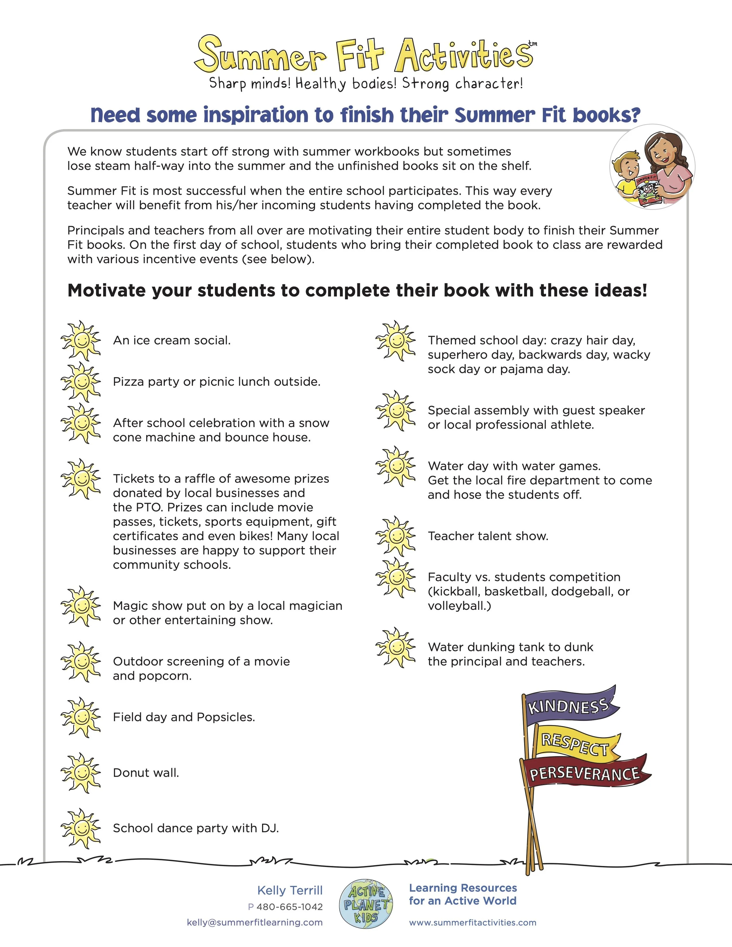 Incentive Charts — Summer Fit Activities