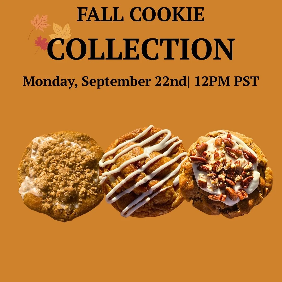 🍁 The Fall Trio is here!
Three decadent, limited-edition cookies &mdash; Southern Butter Pecan, Caramel Apple, and CinnamonRoll&mdash; baked to perfection.

⏰ Available for preorder on Monday, September 22nd at 12PM PST.

#FallCookies #JacksCookieJa