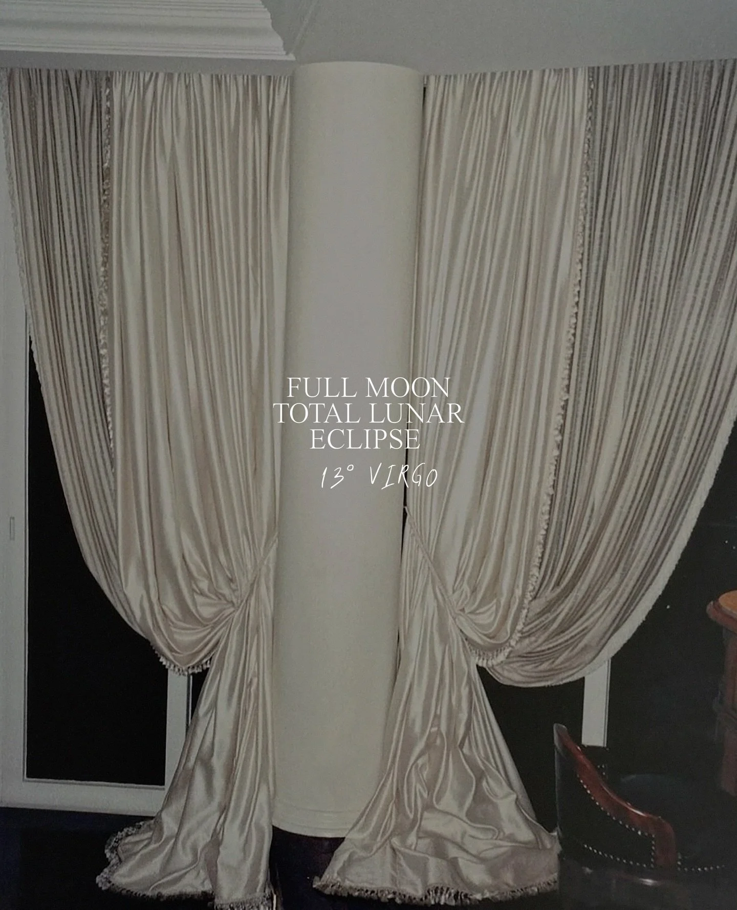 BLOOD 🩸 MOON 🫀LUNAR ECLIPSE | 12 degrees VIRGO 

Messy. Meaningful. Cleaning you from the inside out. This energy feels like cell deep C L A R I T Y. 

You&rsquo;re shifting tunnels are hurtling towards a new exit. 

Get some rest. 

#lunareclipsev