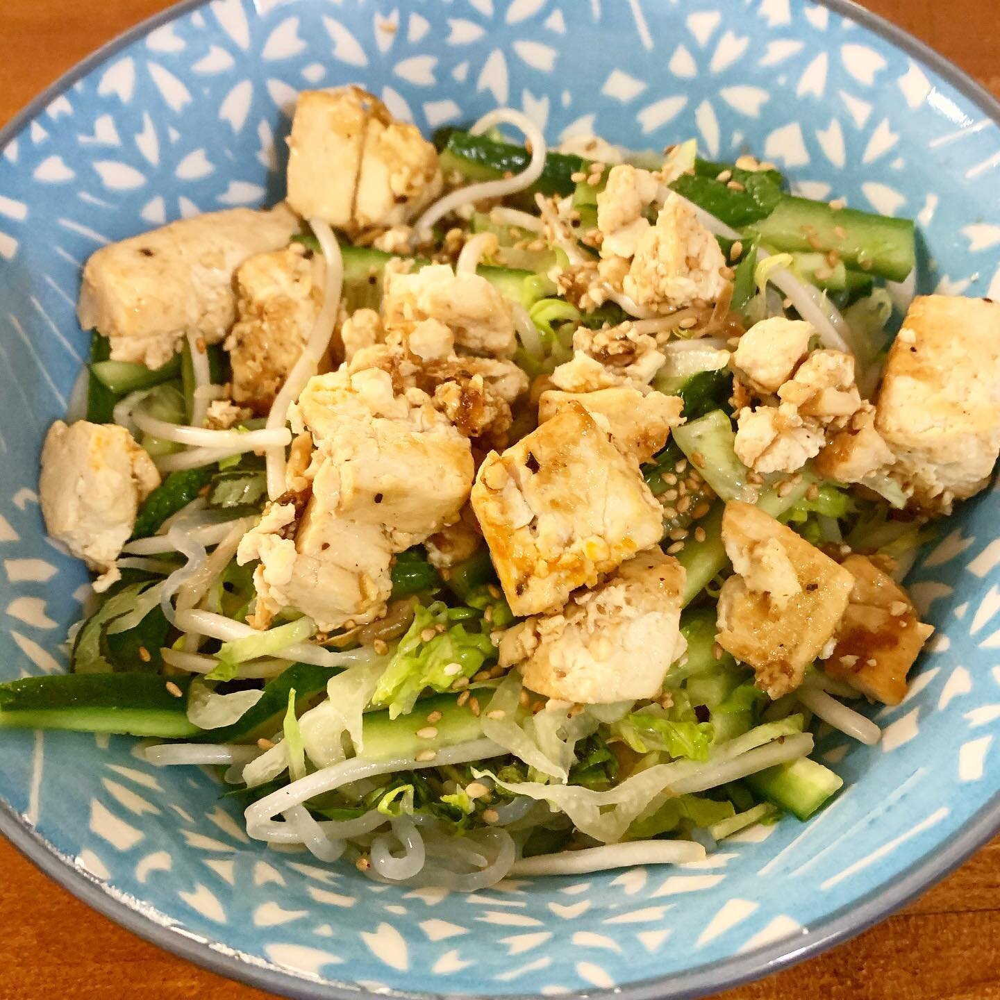 Vietnamese tofu &amp; noodle salad 

This was really fun for me to re create because during my college years at Boulder my friends and I went to the farmers market on Saturdays - 9/10 we were hungover. We would all get food and hang out in the park. 
