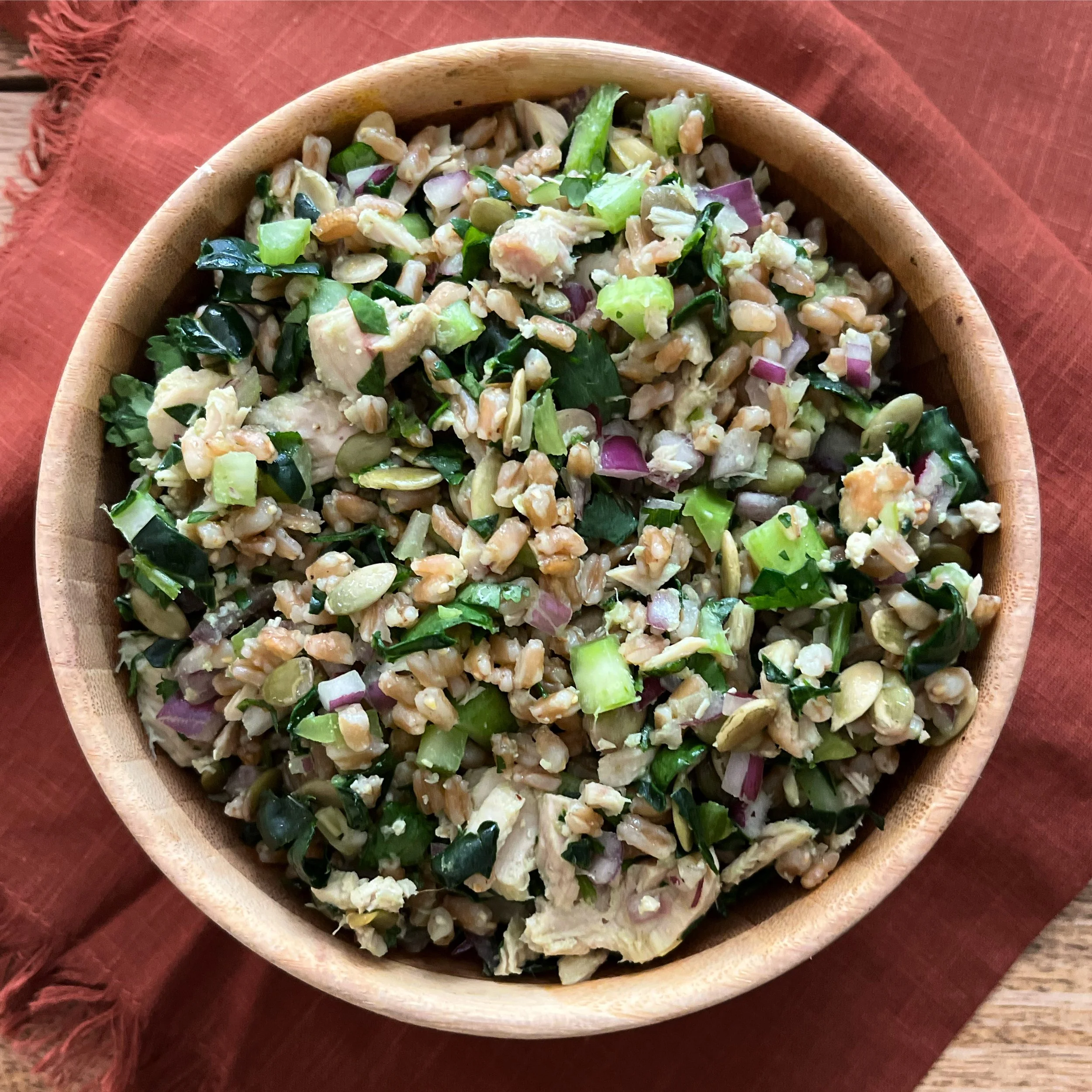 Healthy Tuna Farro Salad