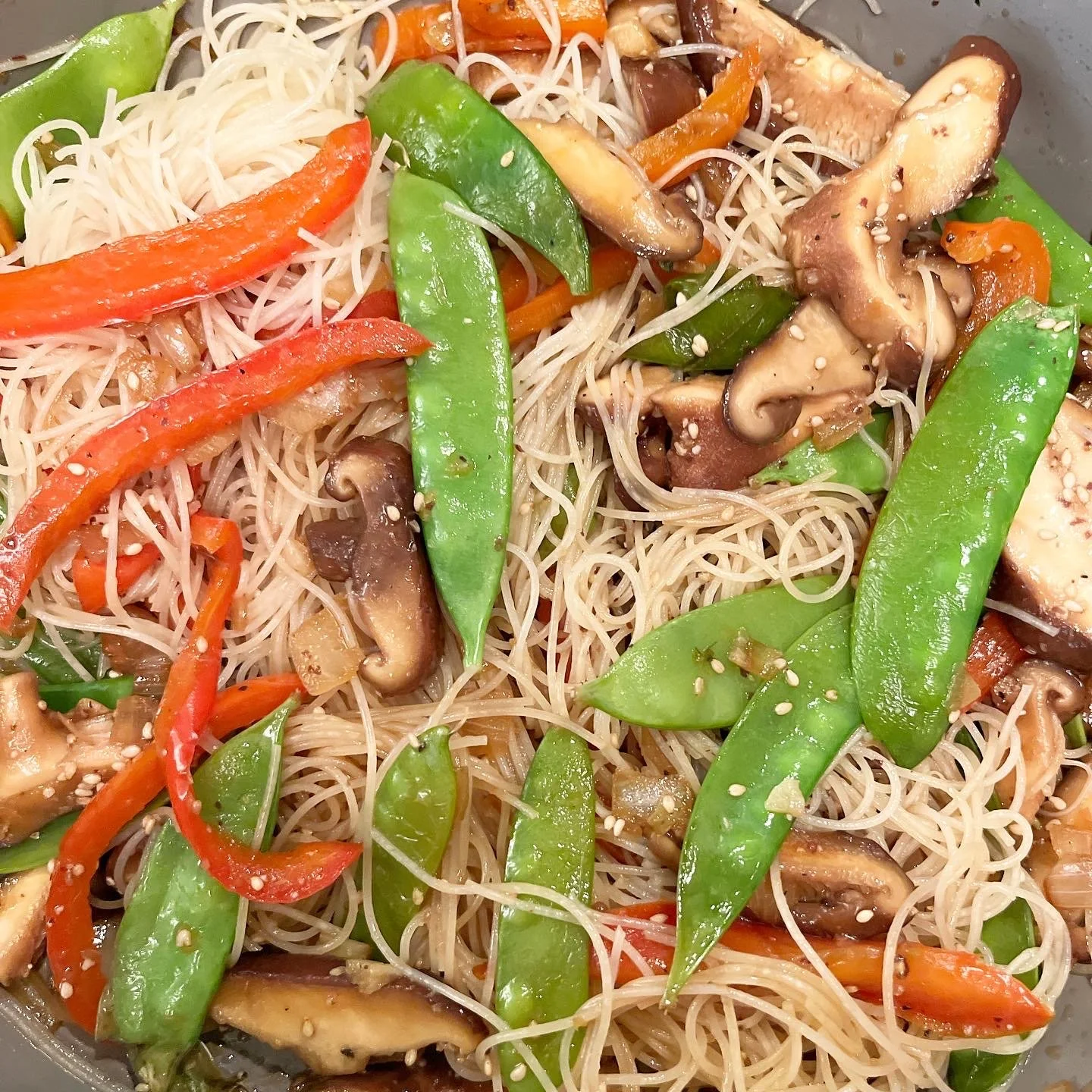 Vermicelli Noodle Stir Fry with Veggies