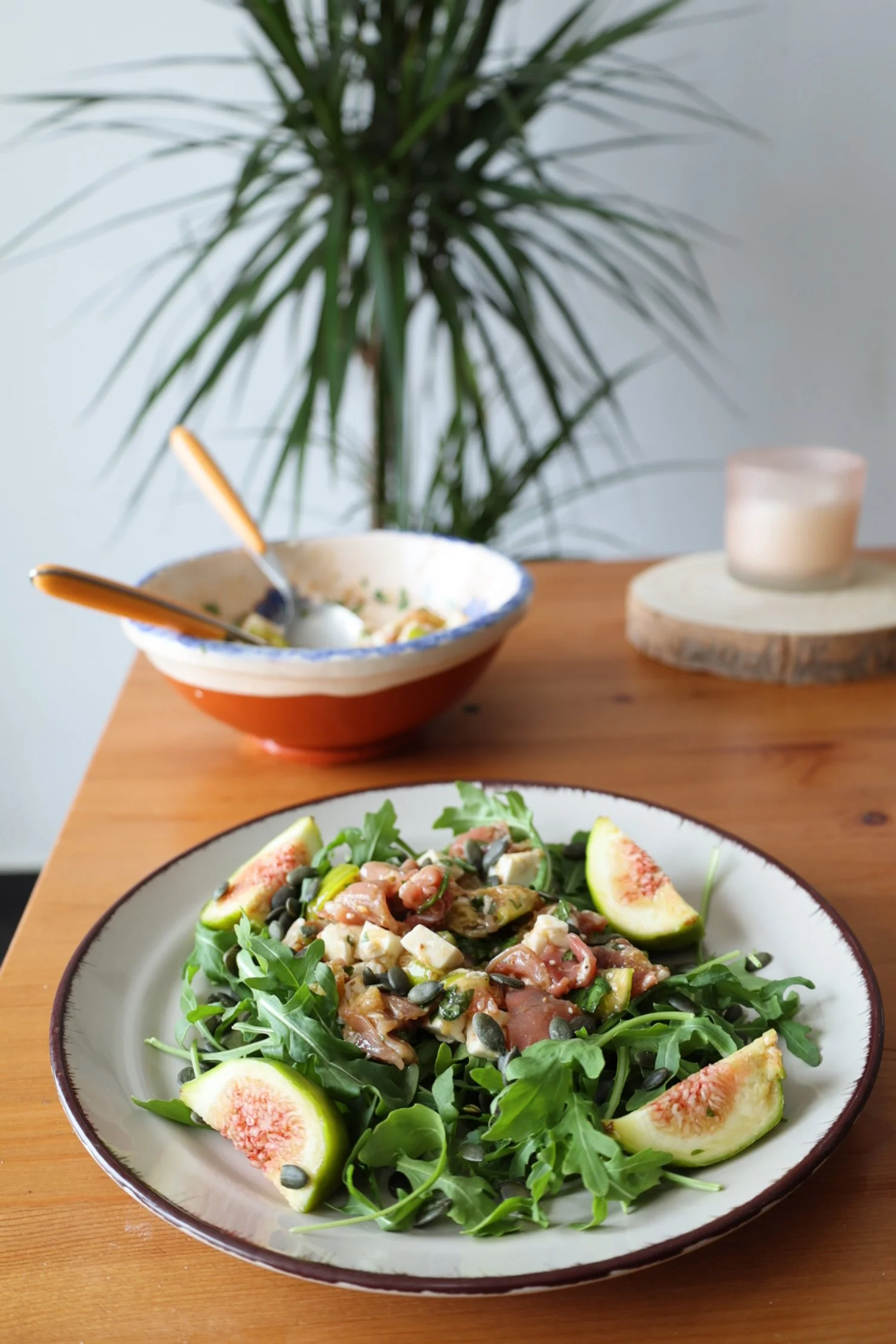 Polly’s fig &amp; prosciutto salad