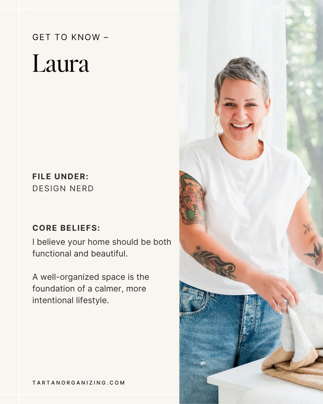 Meet Laura! We are thrilled she made the move from NY to NC. Her design background is evident on every project... your power tools and extension cords will look like something out of Architectural Digest when she's done with them.