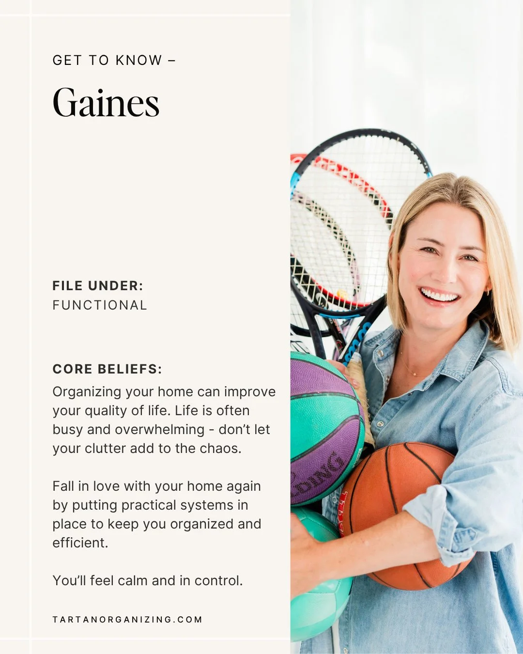 Tartan Team Tuesday continues with the lovely Gaines! Gaines is fabulous with developing functional systems that will work long-term (and she can make them beautiful). She is new but already very dear to us, so please do not lose your minds on the ho