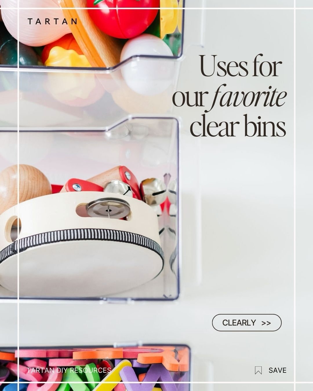 We purchase multi-purpose bins from @thecontainerstore in cases of 12 and still burn through them constantly. They are just really stinkin&rsquo; useful. Here are a few tips on how to maximize these bins. Stay tuned for some examples of what fits in 