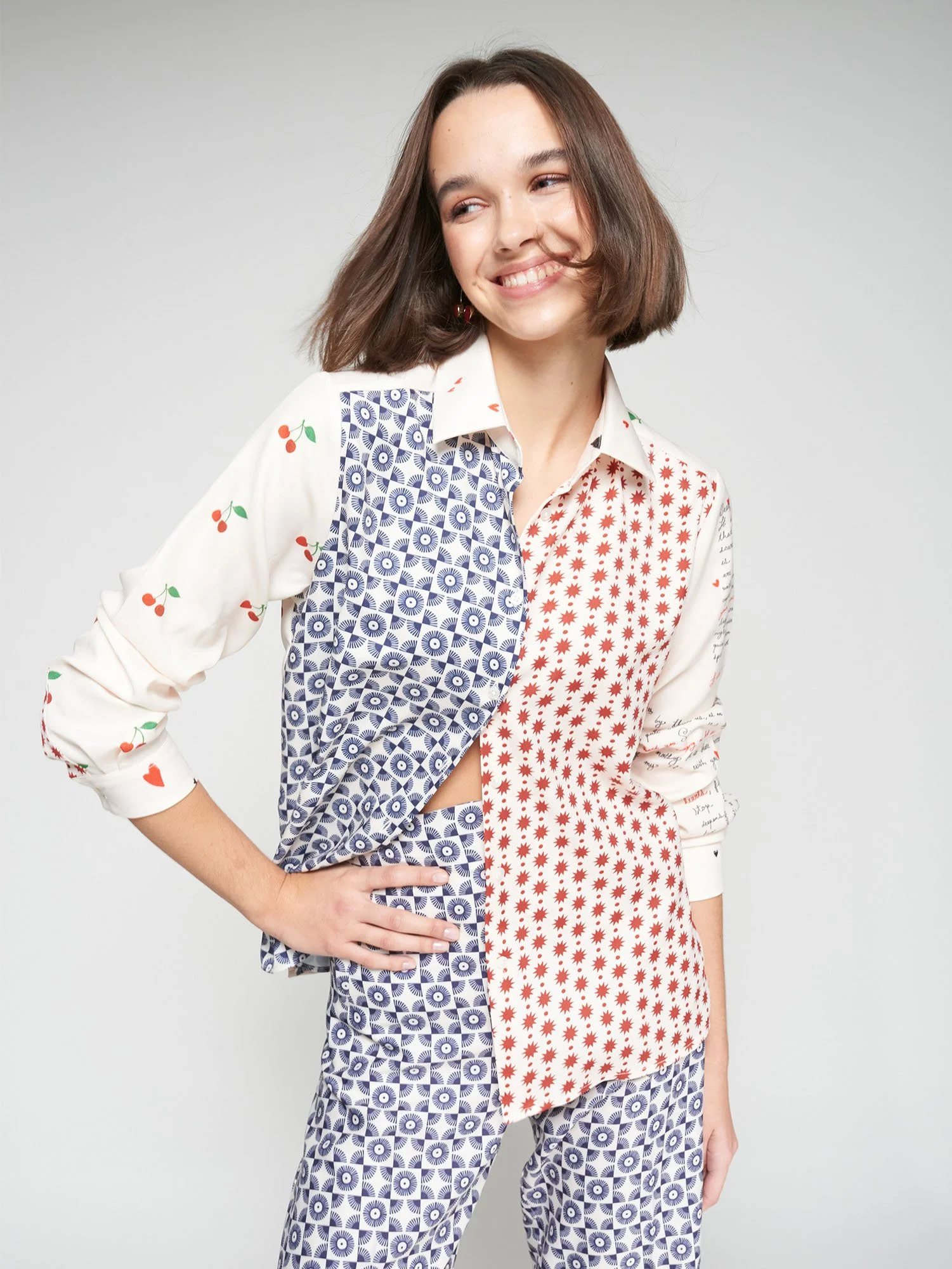 Love Letter Print Blouse