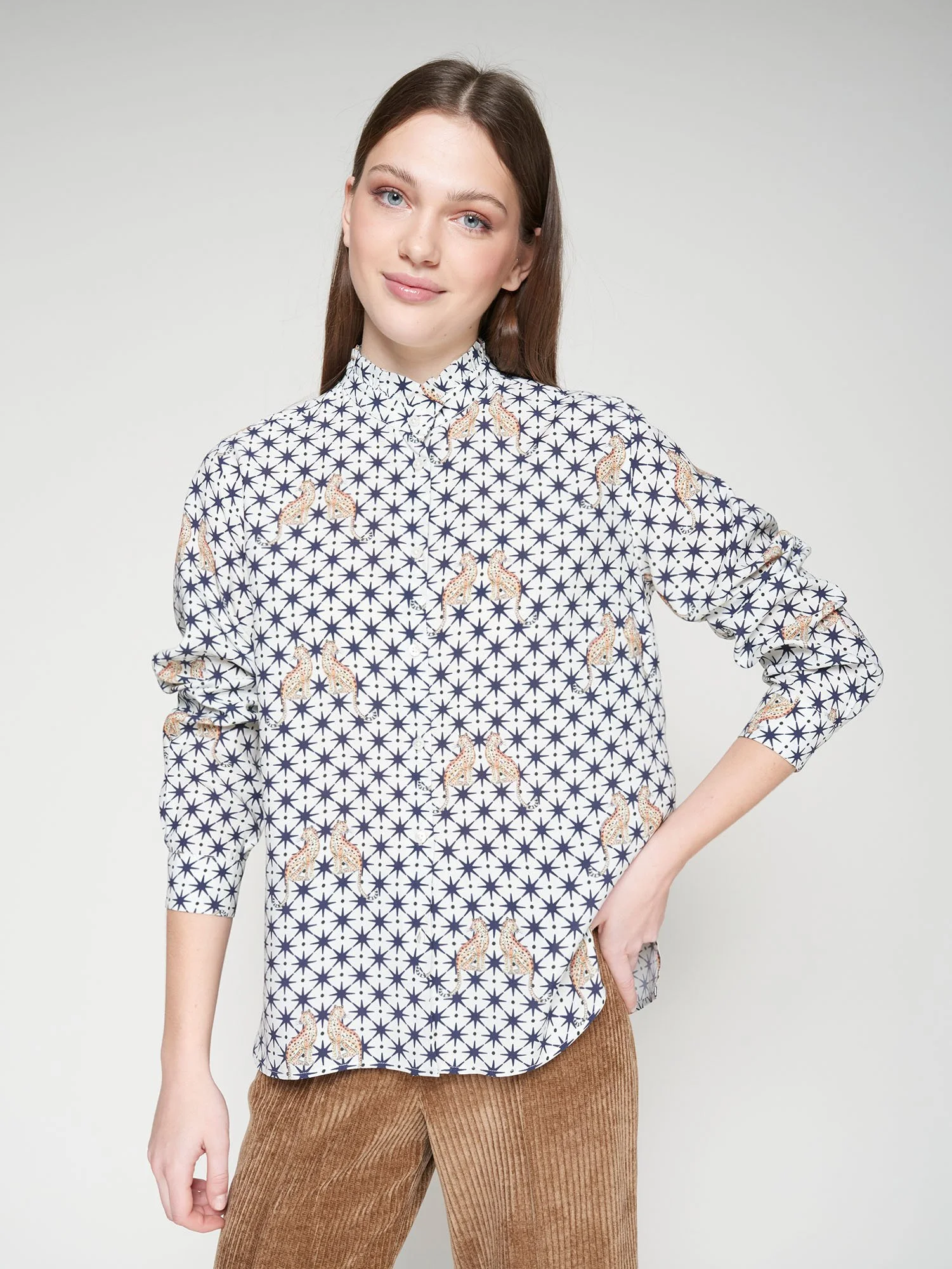 Cheetah Star Blouse