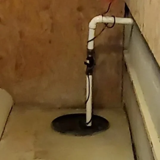 Interior crawl space water-management project