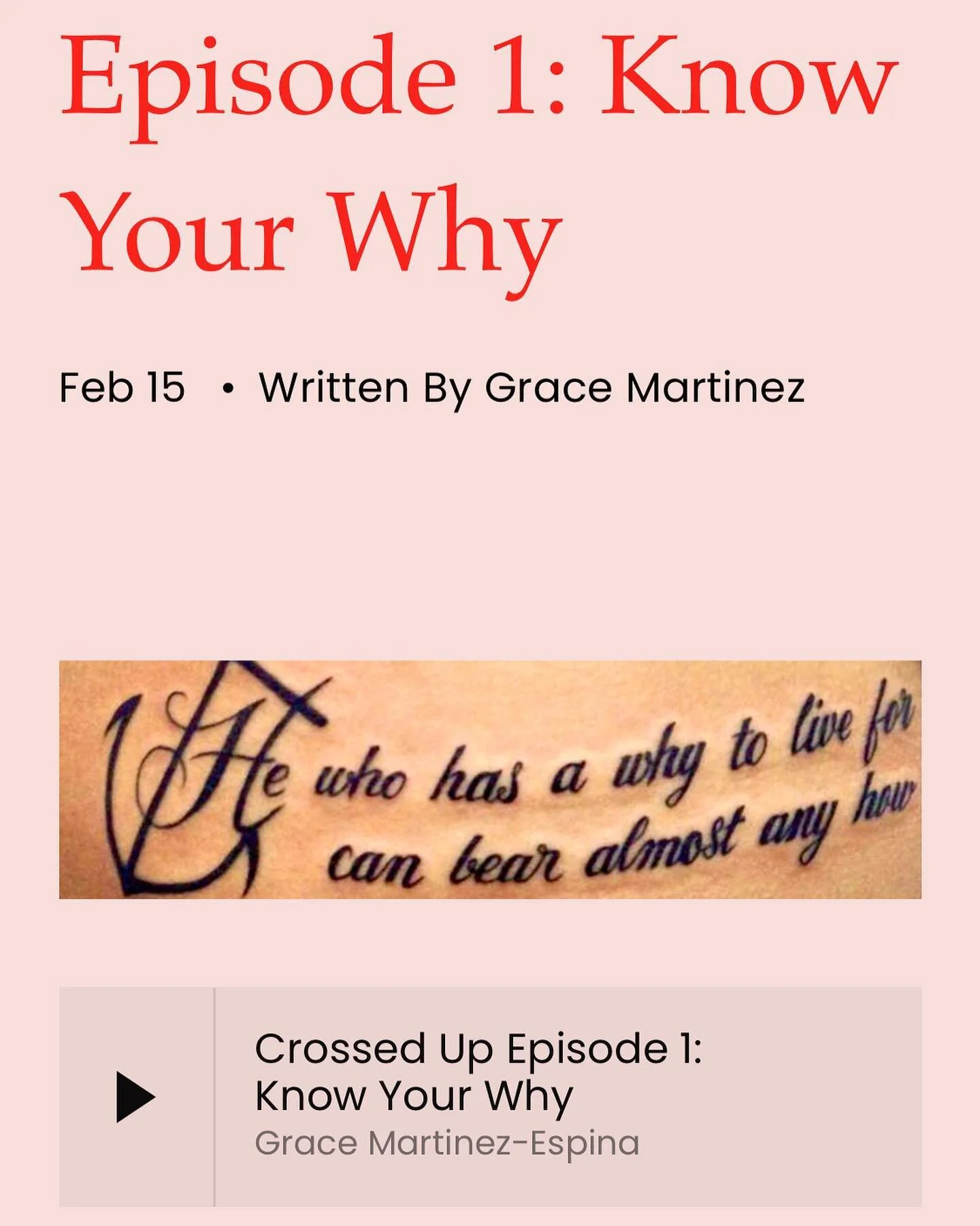 First episode of &ldquo;Crossed Up&rdquo; is up and running y&rsquo;all! Hit that link in my bio, head over to Spotify, whatever you gotta do, just do it and tune in!!! I&rsquo;m super grateful for all the love and support that I&rsquo;ve been gettin