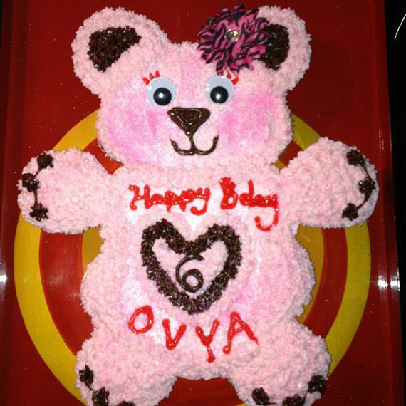 Teddy Bear Cupcake Cake for my Beanie Boo loving Ovya