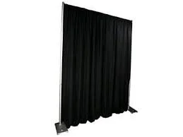 Pipe and Drape Black Drape RECOMMEND 3 Per Panel