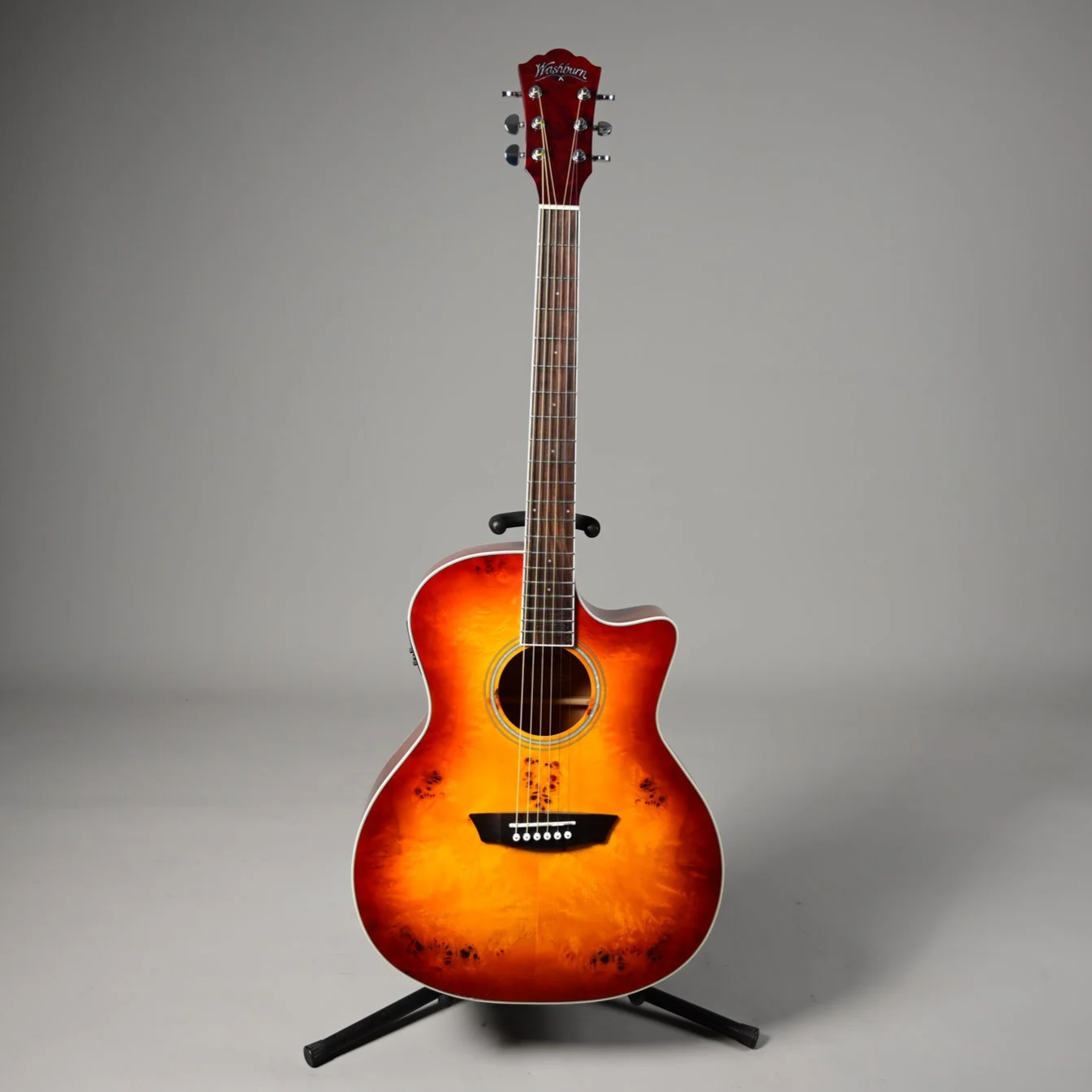 Washburn DFBACEA Deep Forest Burl Grand Auditorium Acoustic/Electric Guitar (Used)