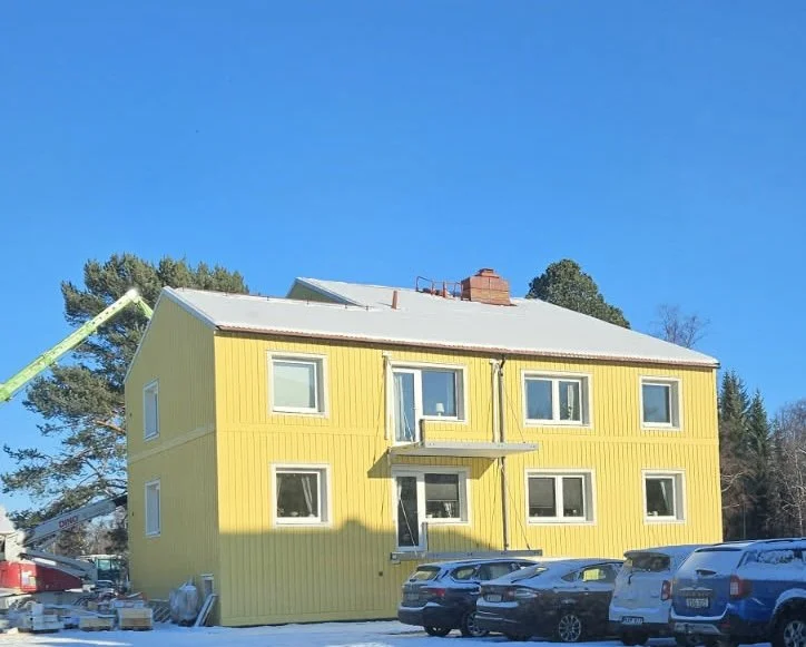 Balkongerna kommer på plats