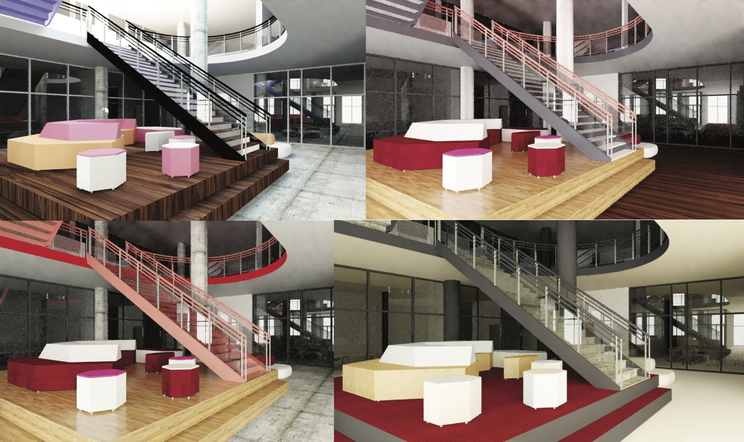Color & Materiality Study of "Wow Space"