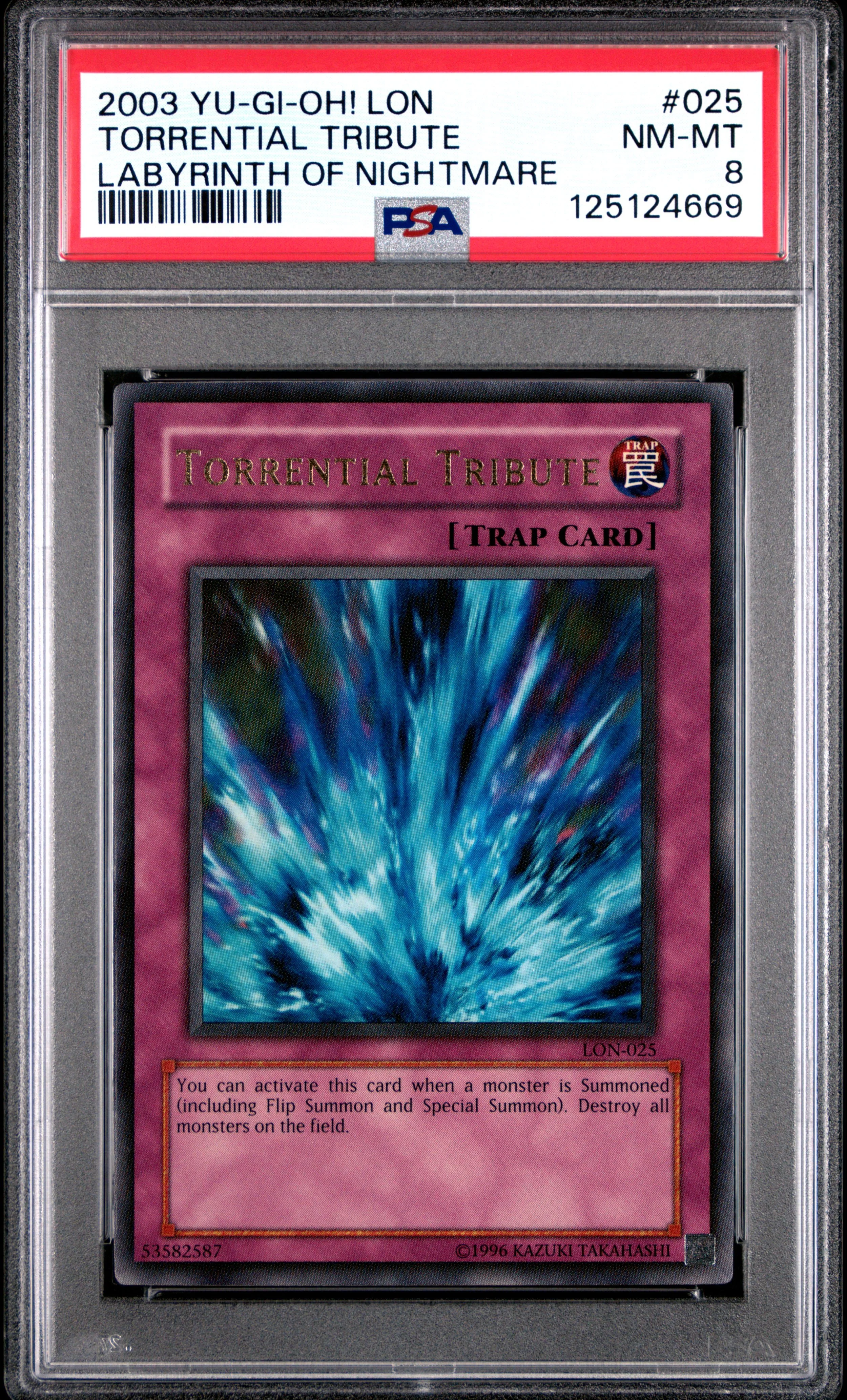 2003 YU-GI-OH! LON-LABYRINTH OF NIGHTMARE 025 TORRENTIAL TRIBUTE  NEAR MINT-MINT 8
