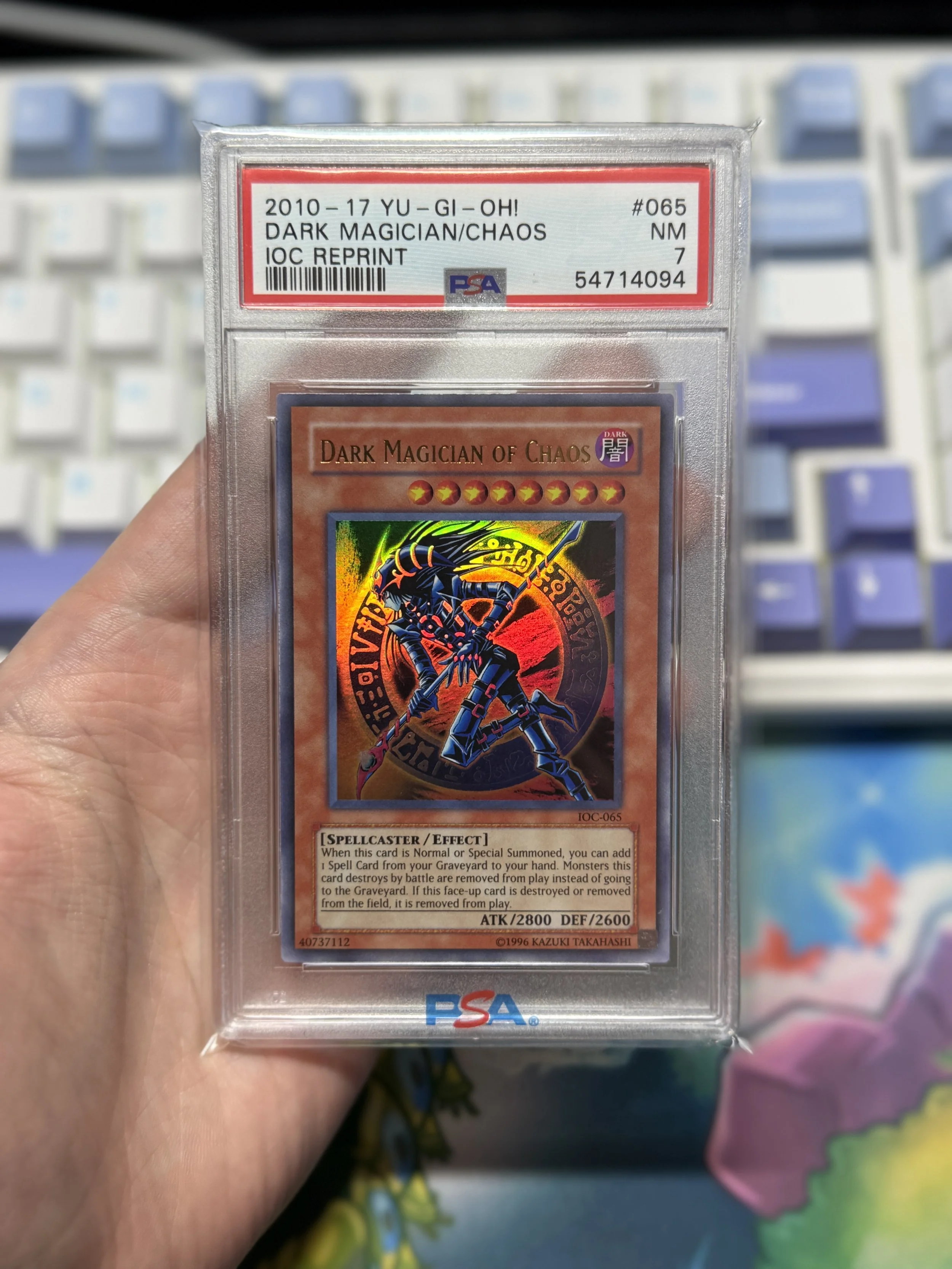 Dark Magician Of Chaos Ioc Reprint Unlimited PSA 7