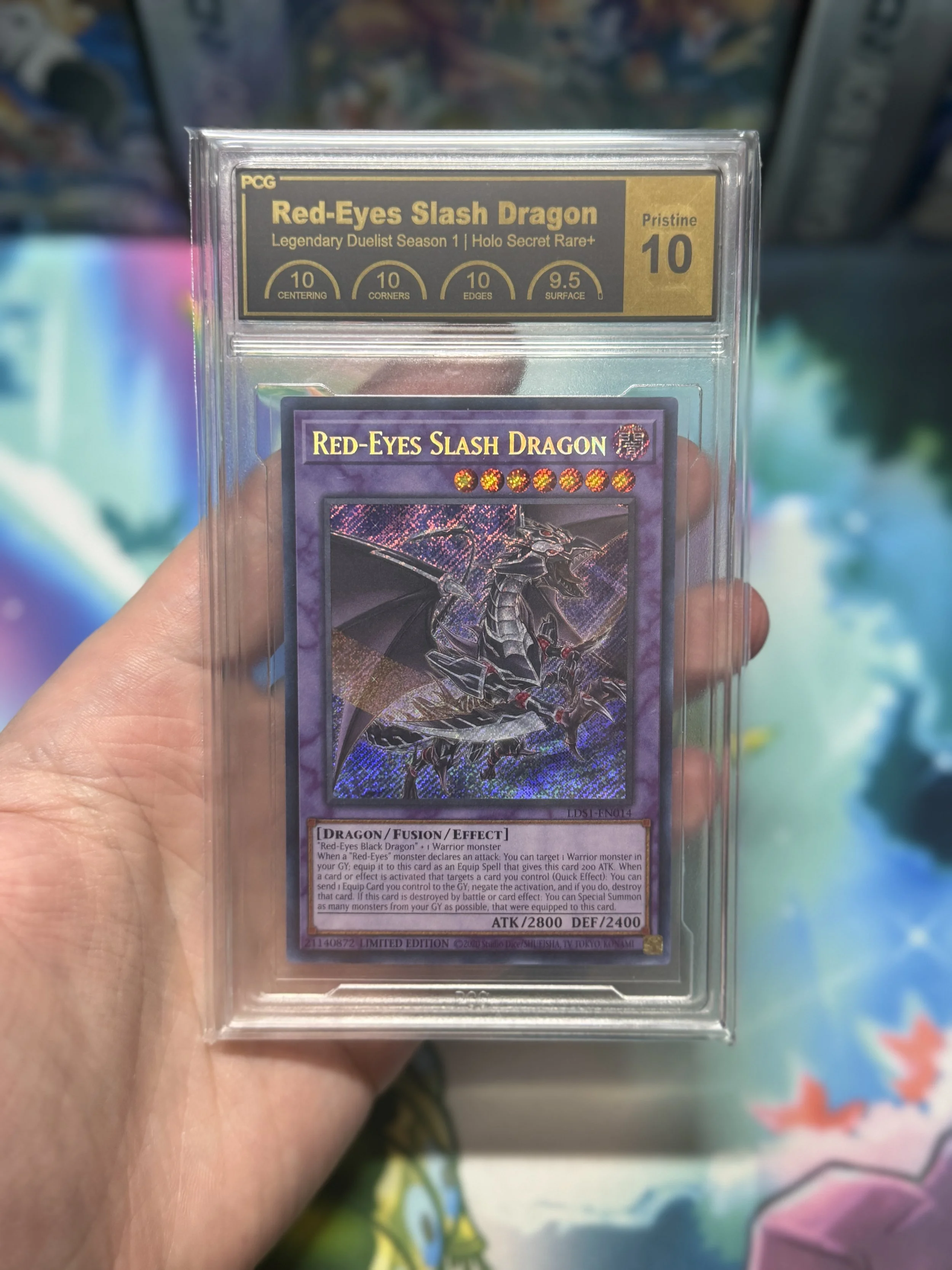 Red-Eyes Slash Dragon Secret Rare LDS1 10