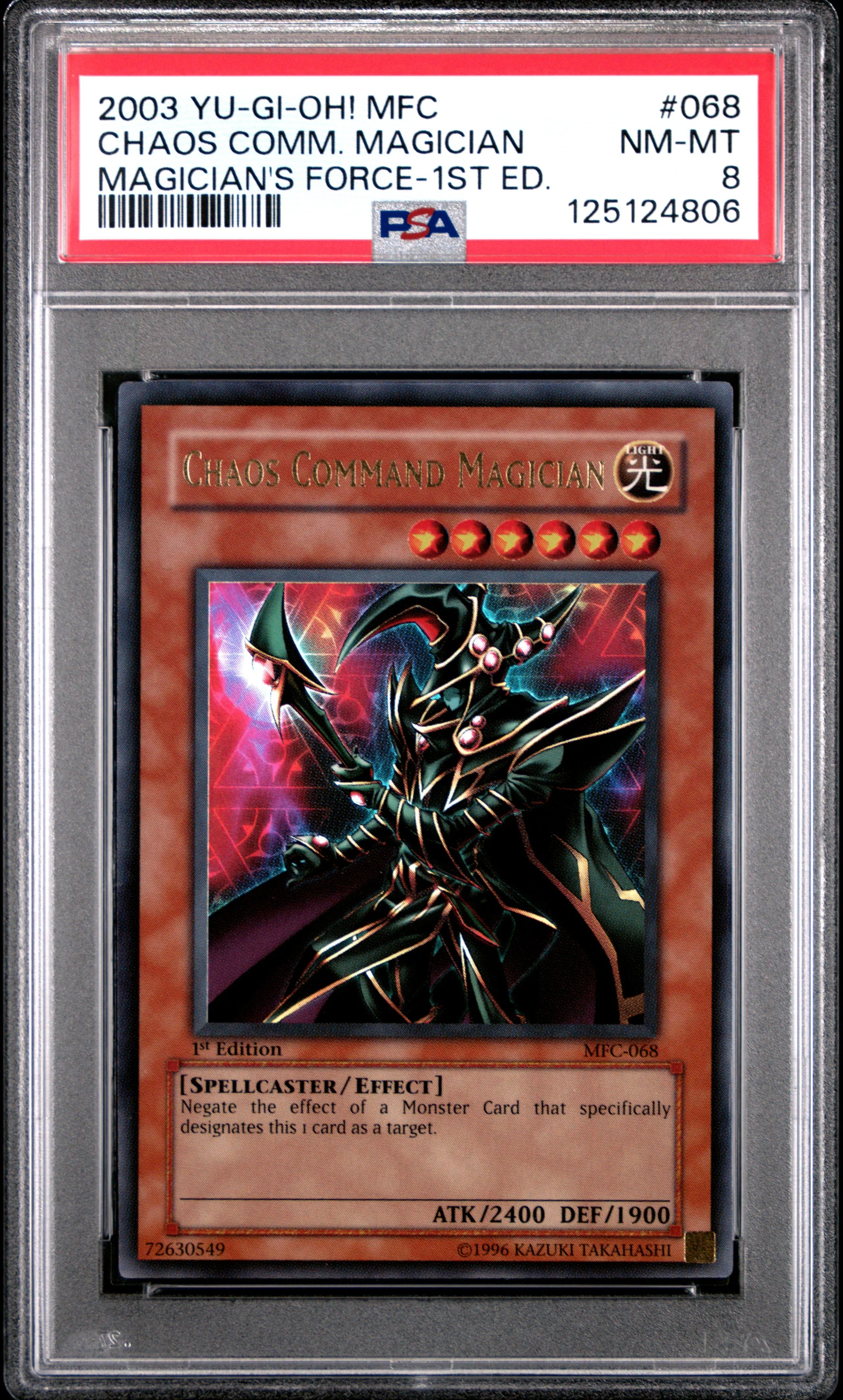2003 YU-GI-OH! MFC-MAGICIAN'S FORCE 068 CHAOS COMMAND MAGICIAN 1ST EDITION NEAR MINT-MINT 8