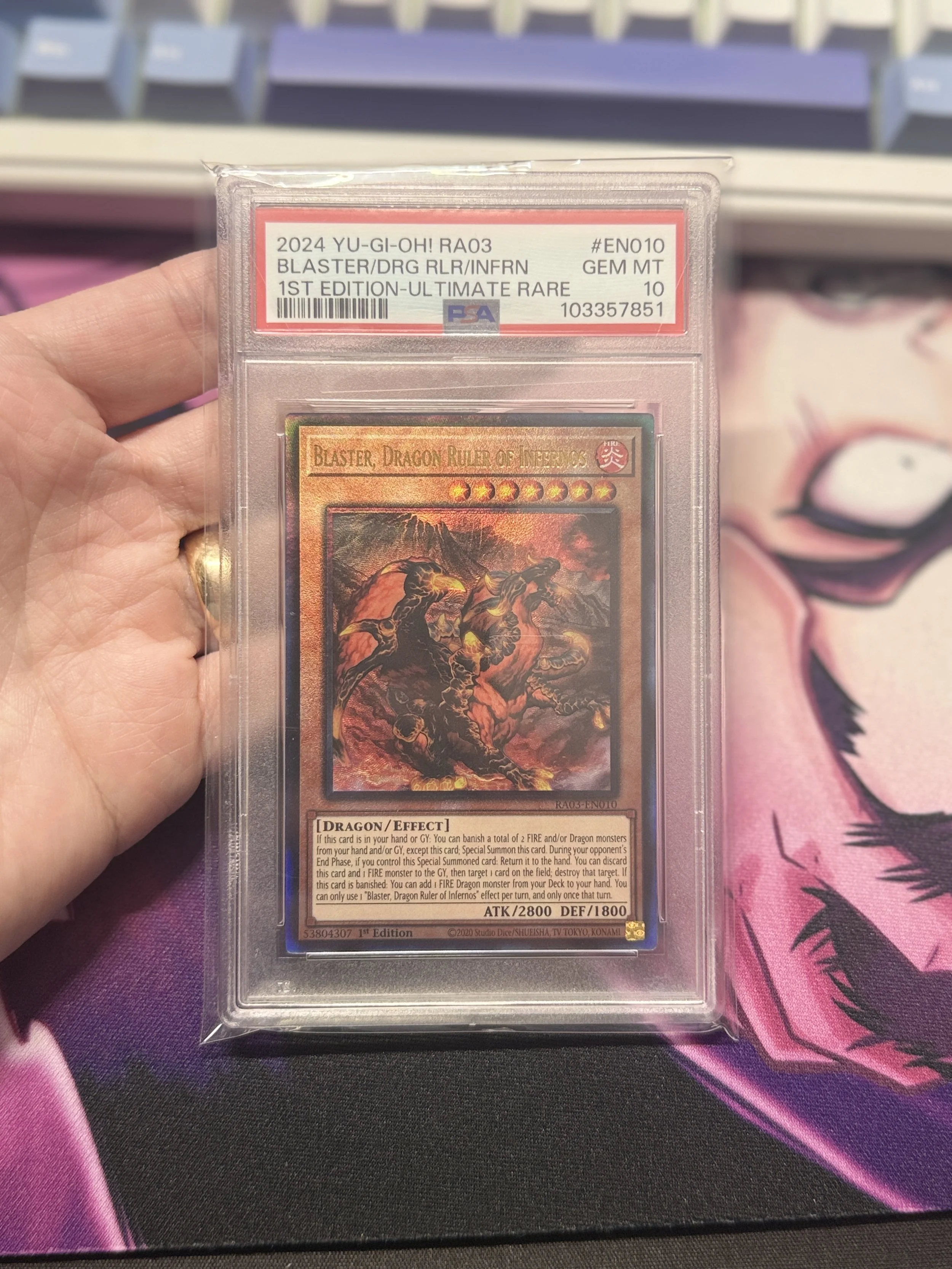 Blaster/Drg Rlr/Infrn  RA03-Ultimate Rare 1st Ed. PSA 10