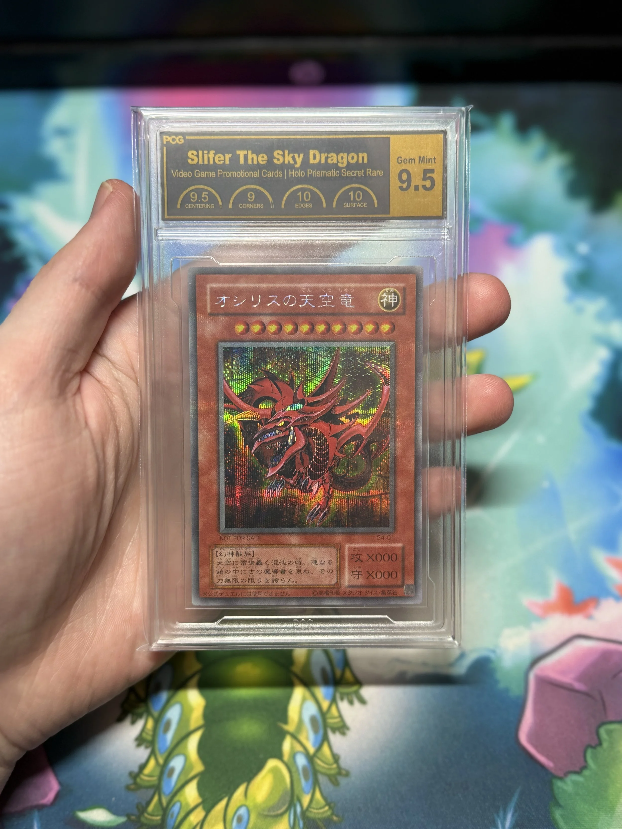 Slifer The Sky Dragon Video Game Promotional Cards G4 Gem Mint 9.5