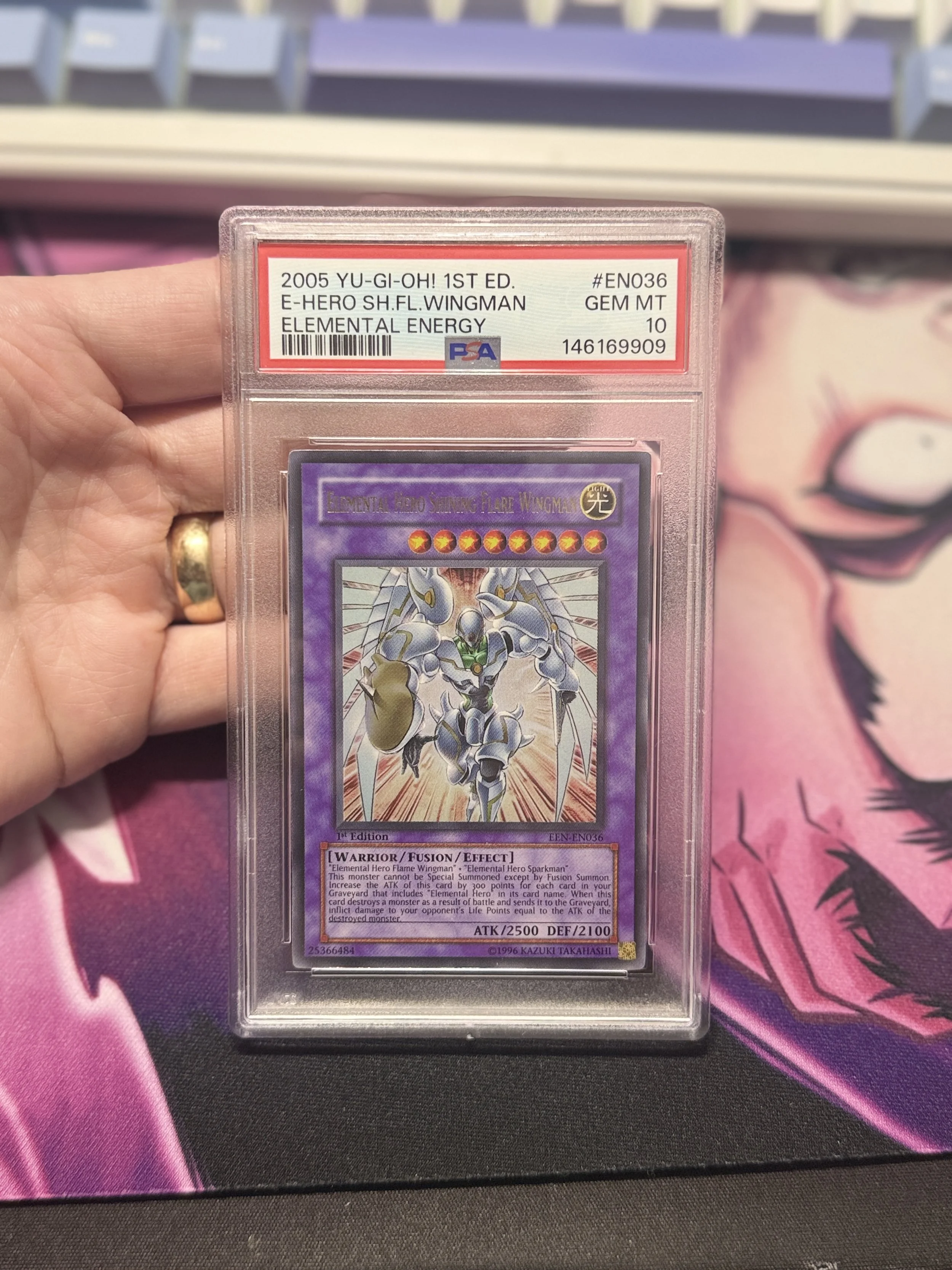 E-Hero Sh. Fl. Wingman  Elemental Energy 1st Ed. PSA 10