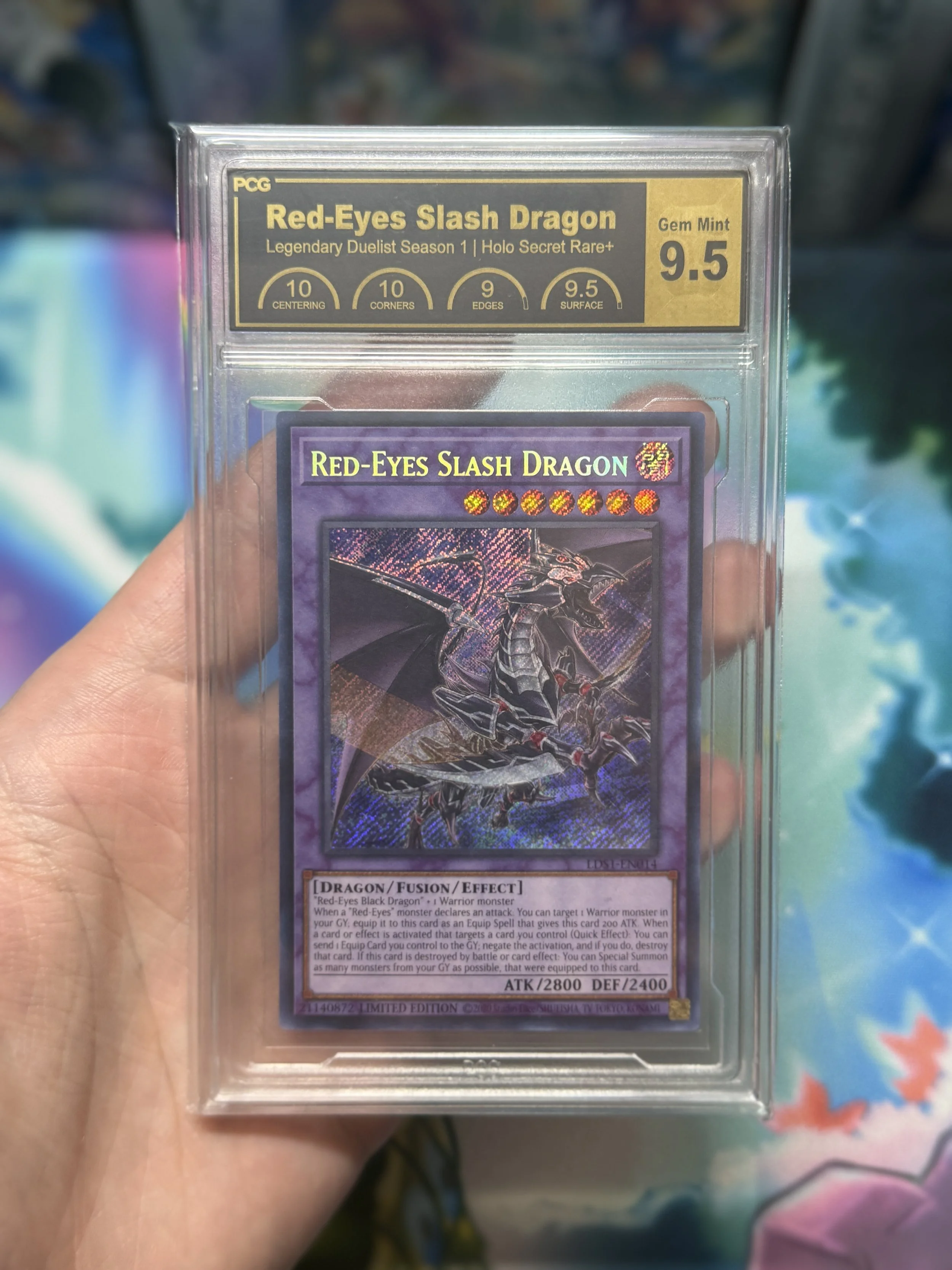 Red-Eyes Slash Dragon Secret Rare LDS1 9.5