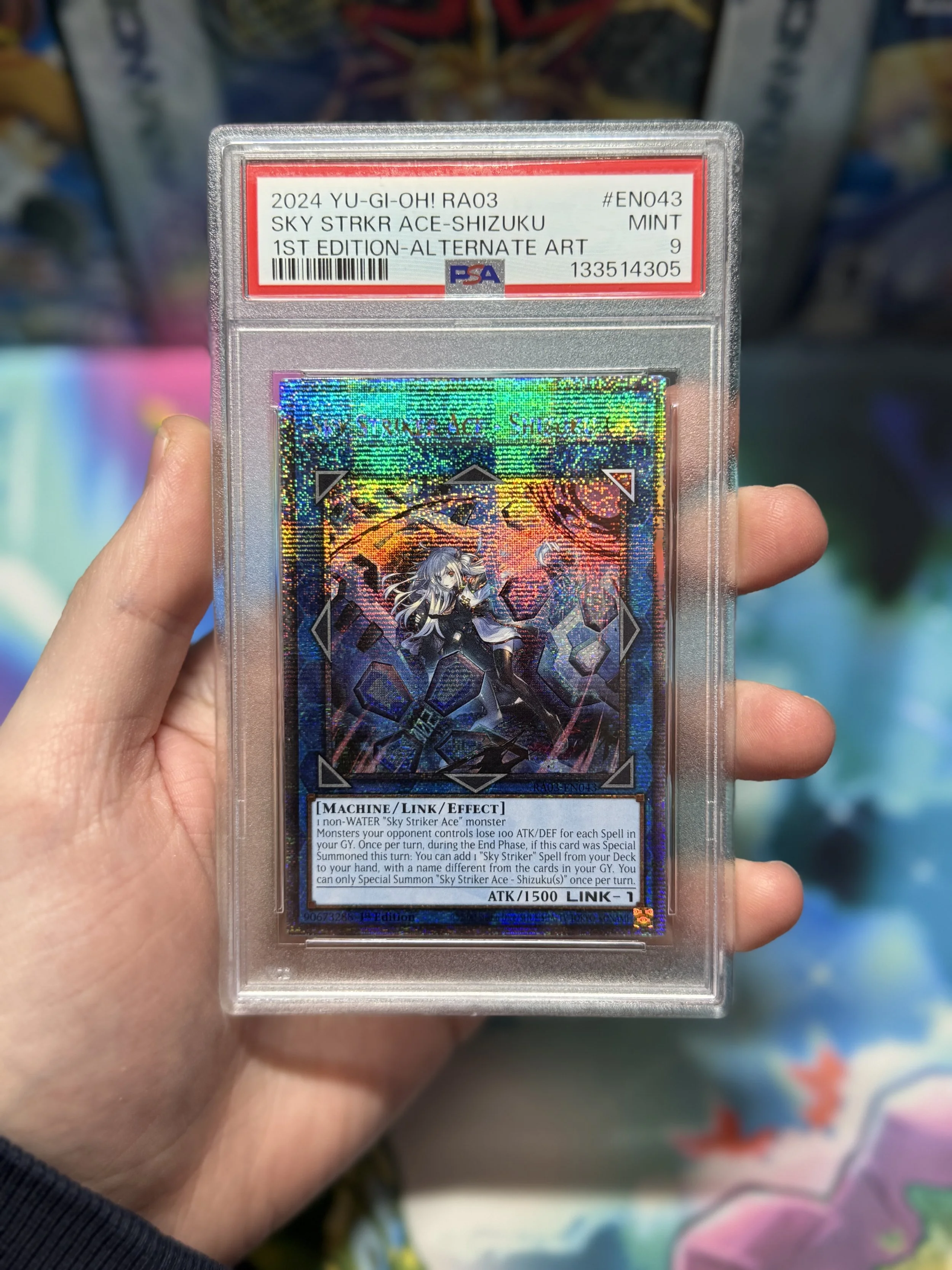 2024 YU-GI-OH! RA03-QUARTER CENTURY BONANZA EN043 SKY STRIKER ACE - SHIZUKU 1ST EDITION-ALTERNATE ART MINT 9
