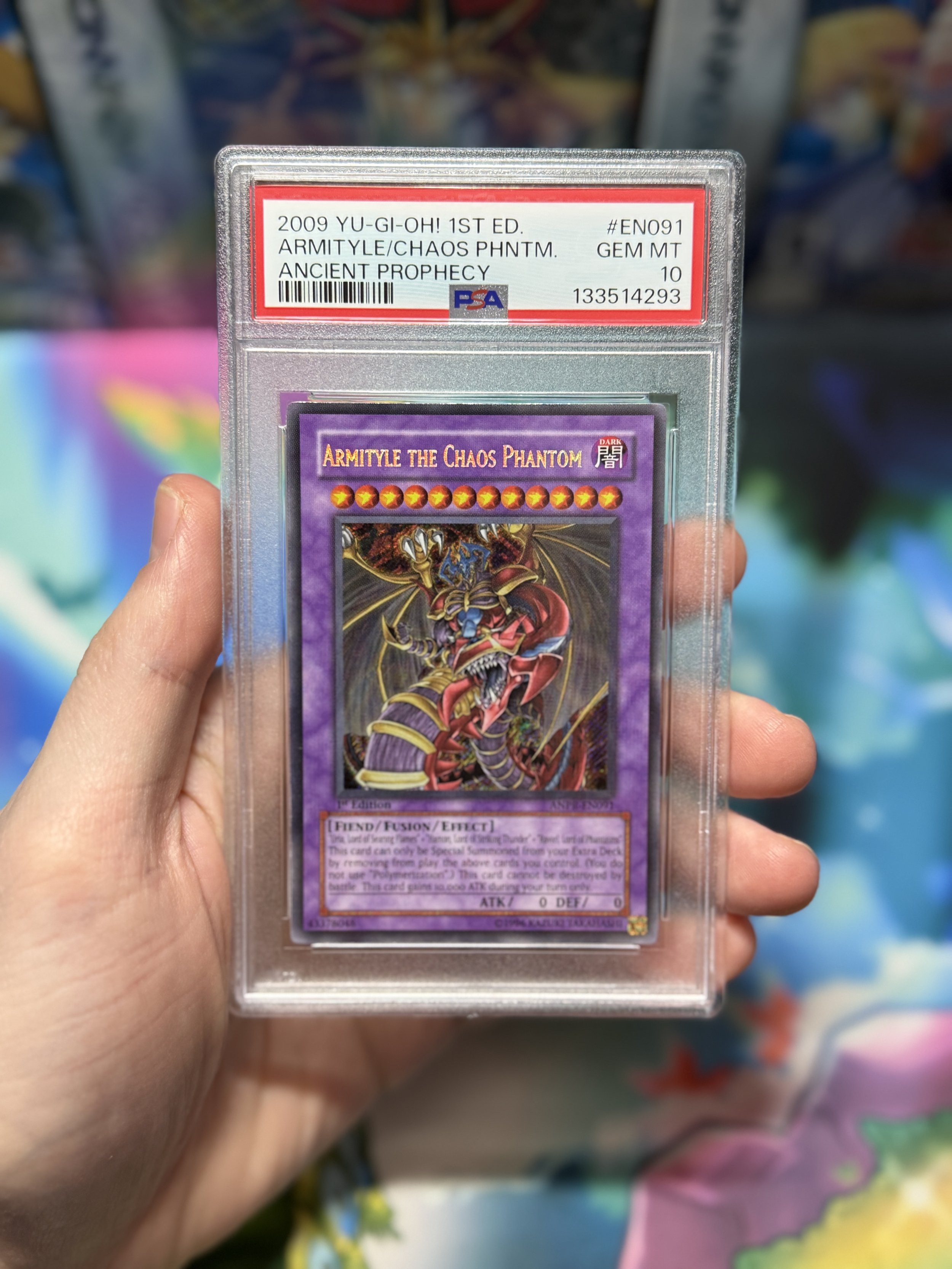 2009 YU-GI-OH! ANPR-ANCIENT PROPHECY EN091 ARMITYLE THE CHAOS PHANTOM 1ST EDITION GEM MINT 10 POP 14