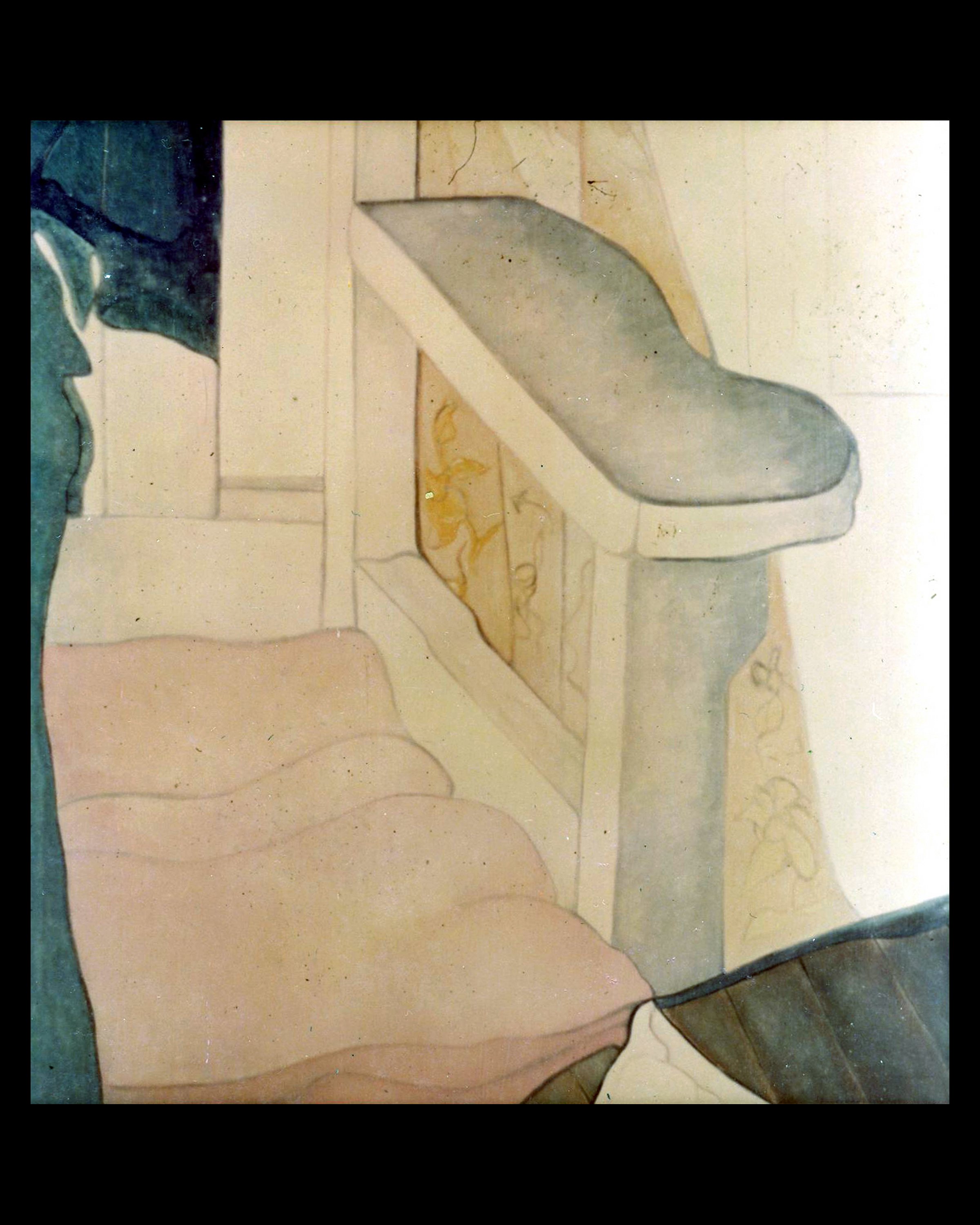 "Chair" - Oil on Canvas, 1979, 3 ft high by 2 ft wide