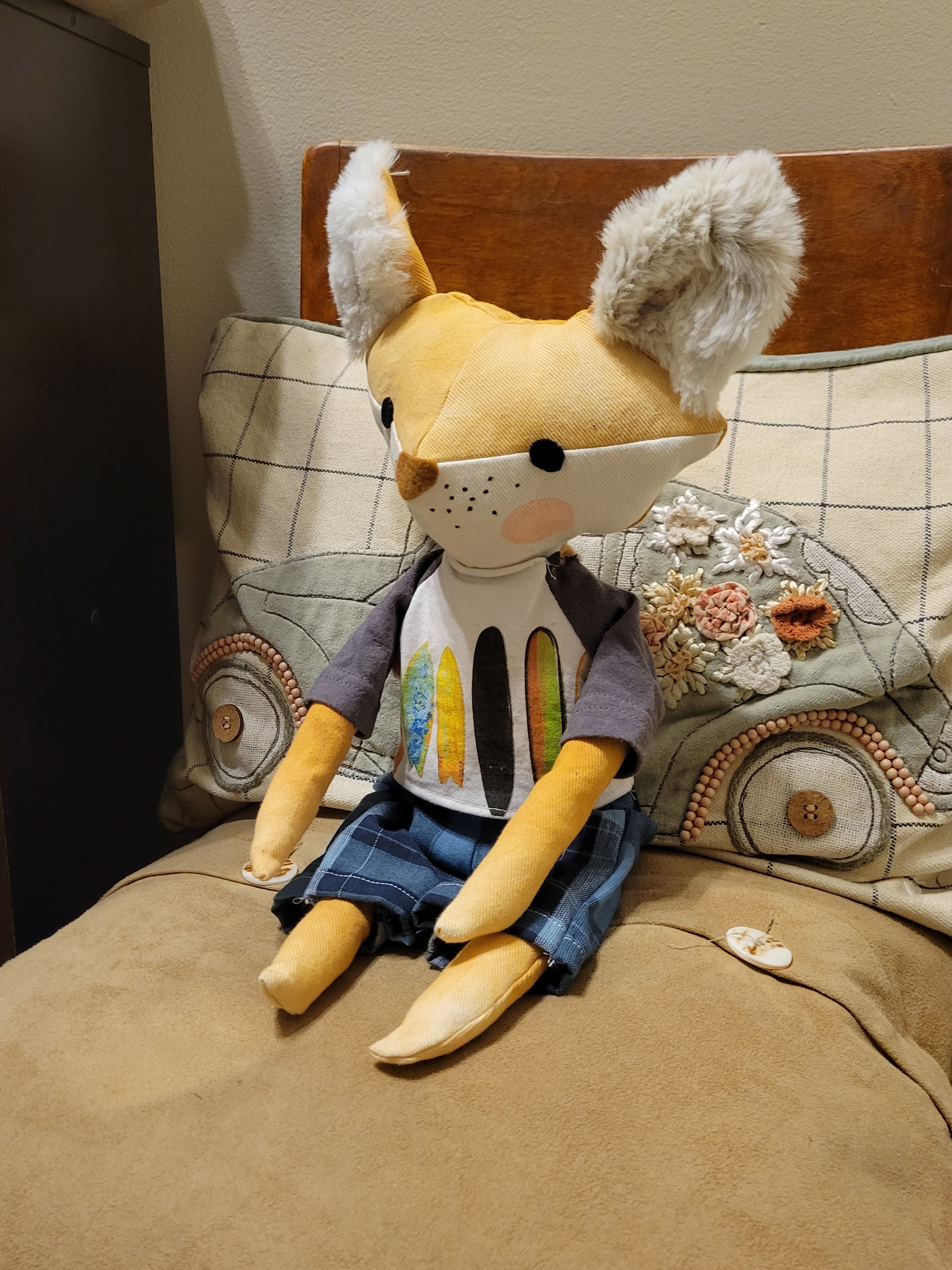 (Doll Prototype) - Baseball Tee and Shorts Outfit