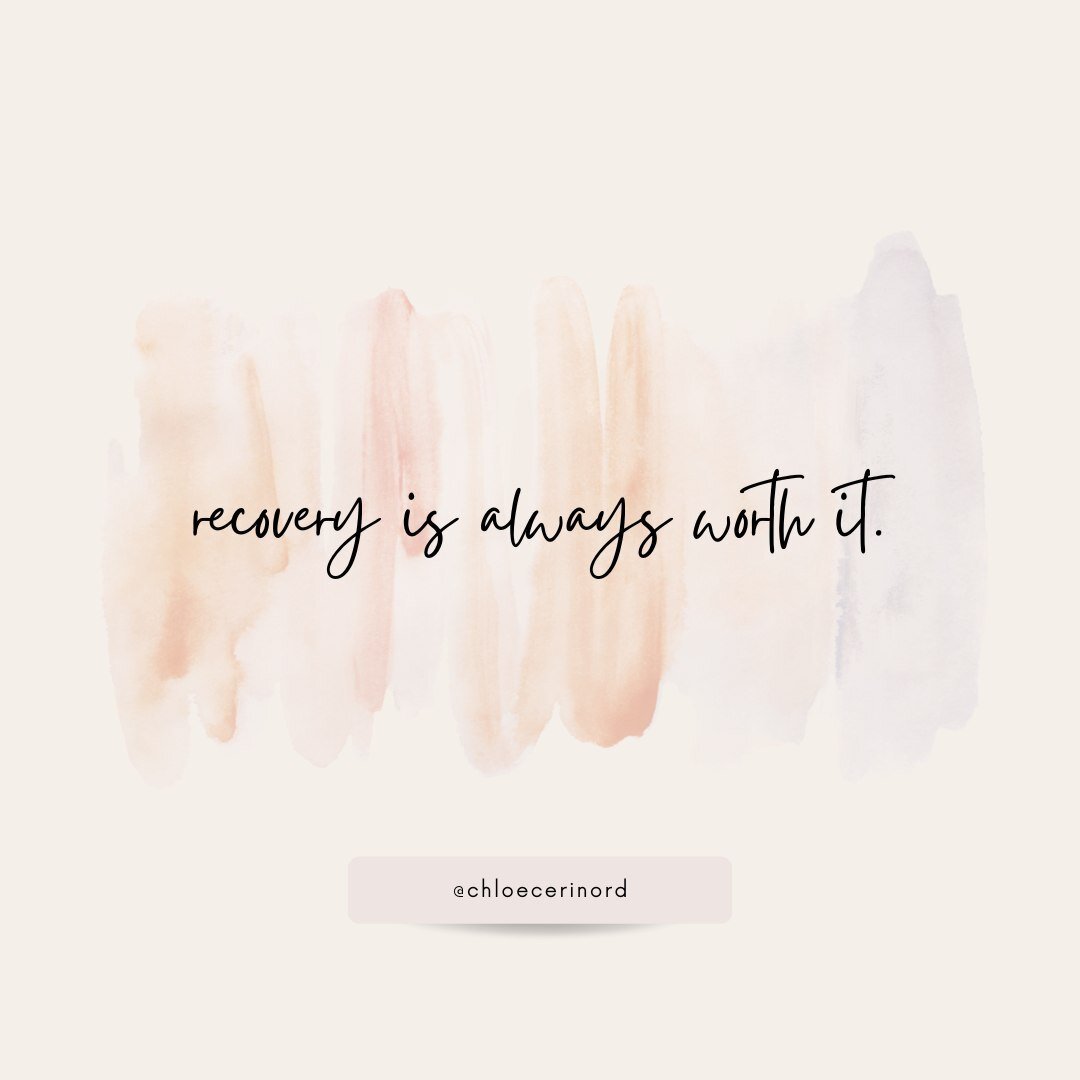 Not always easy, but always worth it! Remember to reach out to your trusted loved ones when you need a little extra care and support. Every step you make towards recovery counts and is so very worth it. #eatingdisordersawarenessweek⁠
⁠
⁠
---⁠
Let's w