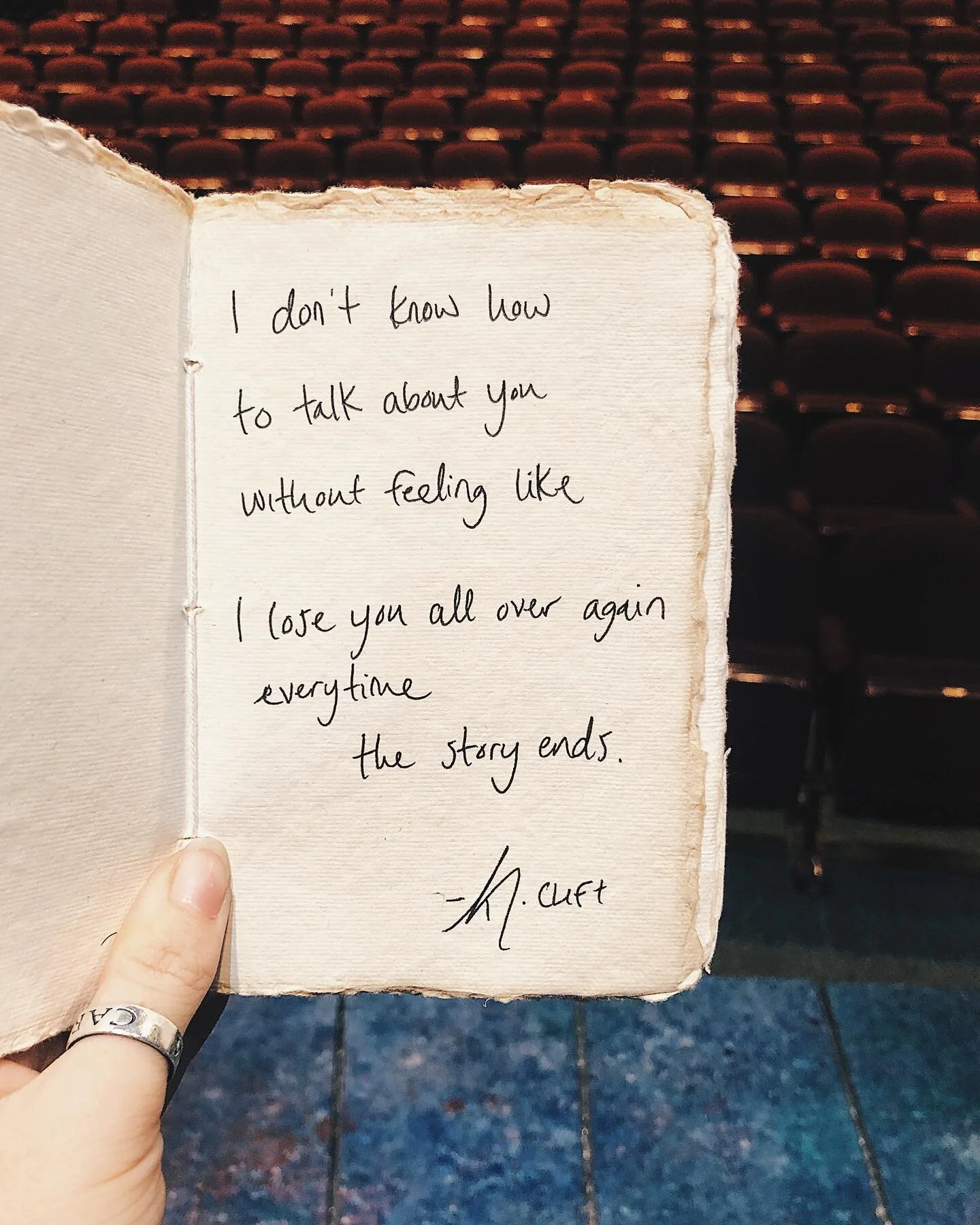 So I don’t talk at all. ✨
•
This weekend last year, was— unknowingly— my last days working in theatre. 
{my last days working at all in my career}
It was my first job as a stage manager, and I was so nervous, but so excited&m