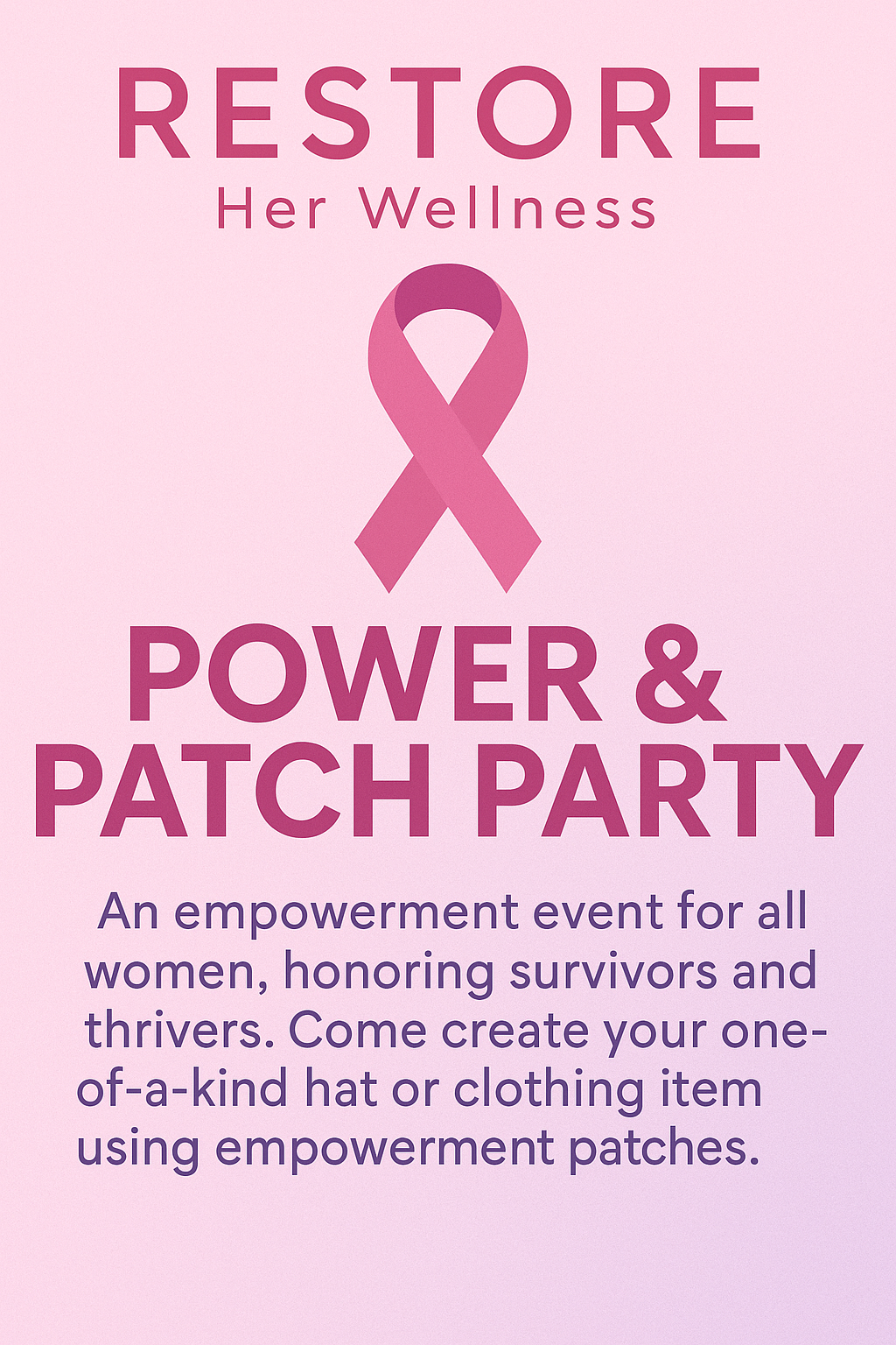 Power & Patch Party: Breast Cancer Edition