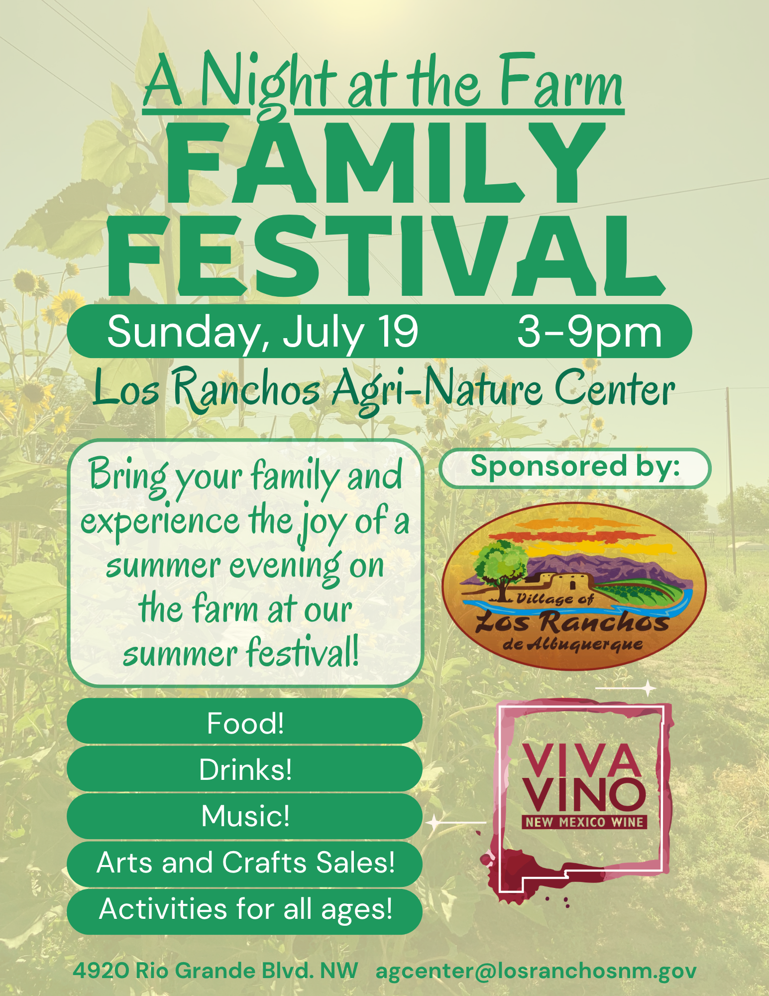 A Night at the Farm Family Festival