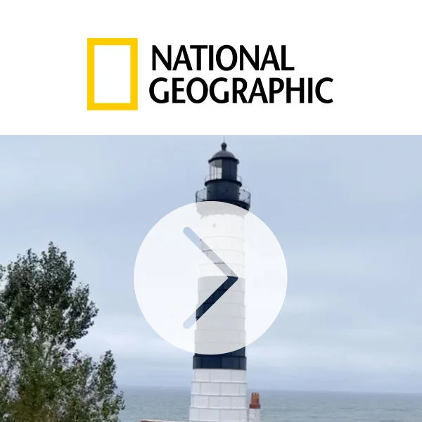 Exploring Michigan's oldest Lighthouse, Big Sable, with Nat Geo + Catie Keogh.  Featured on National Geographic's Facebook page.
