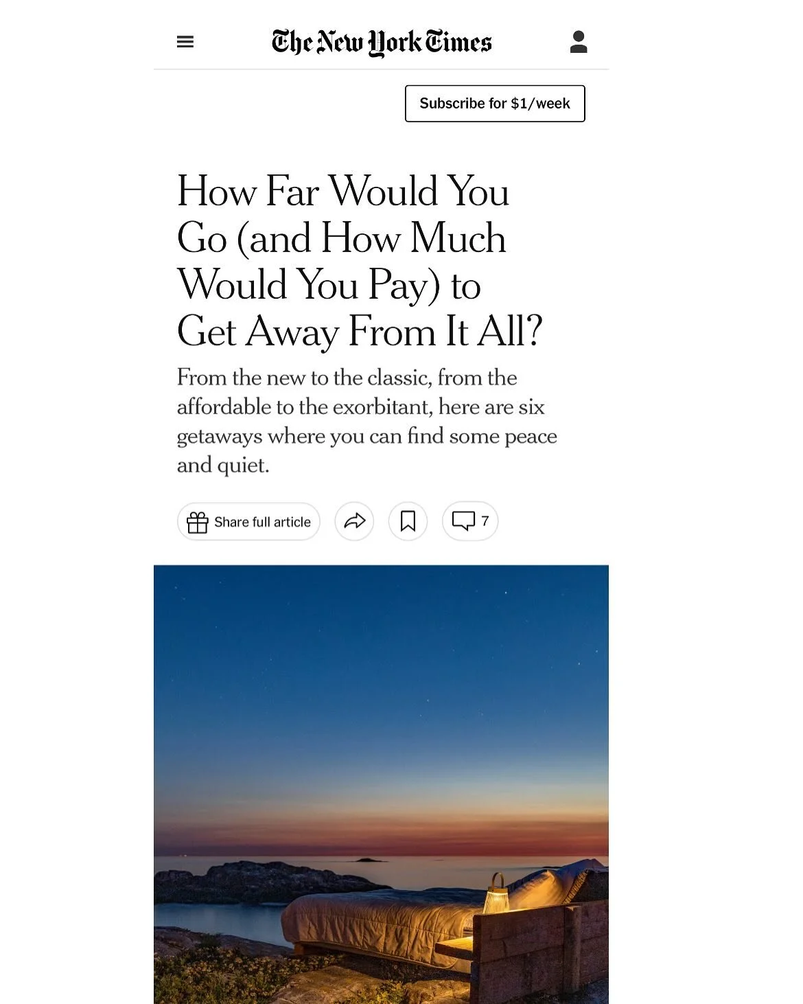 If there’s one piece of advice I can offer to any business exploring PR representation, it’s this: results take patience and consistency. 
I first began pitching this off-grid travel story in May 2024, the same month I started representi