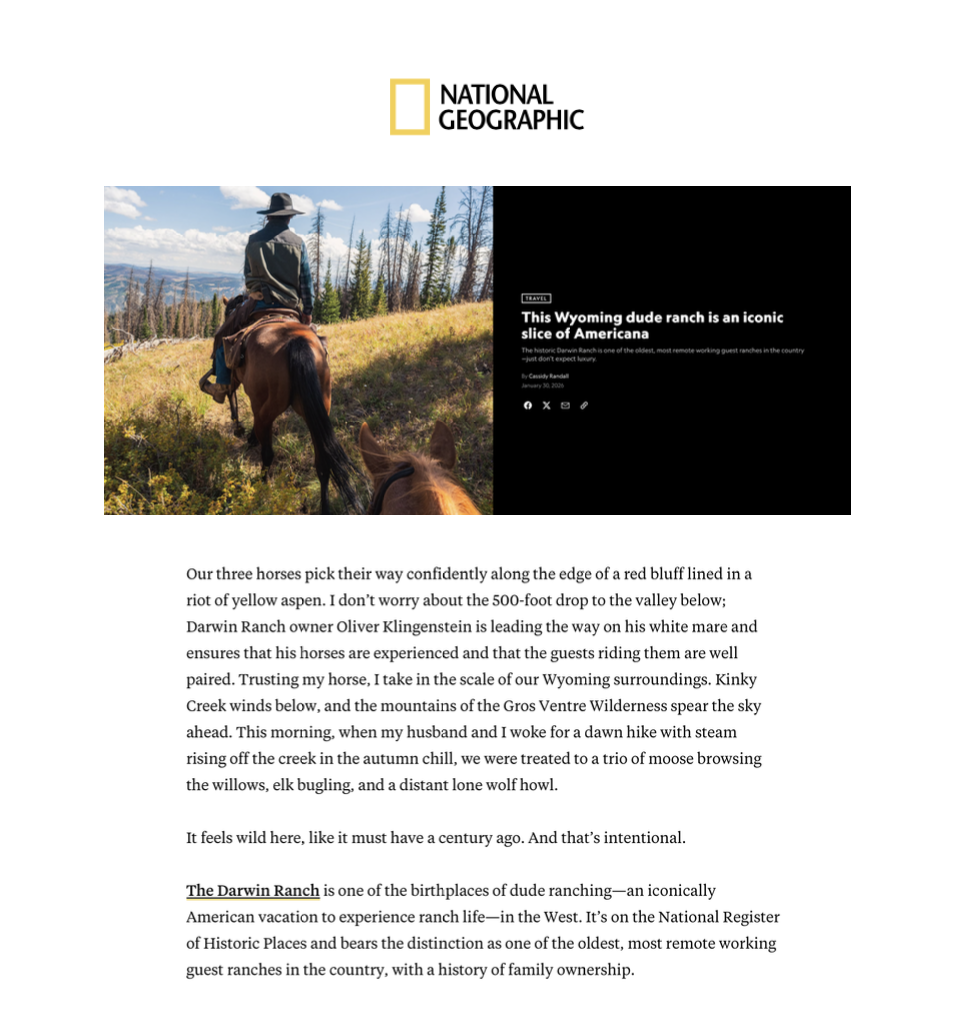 National Geographic (January 2026)