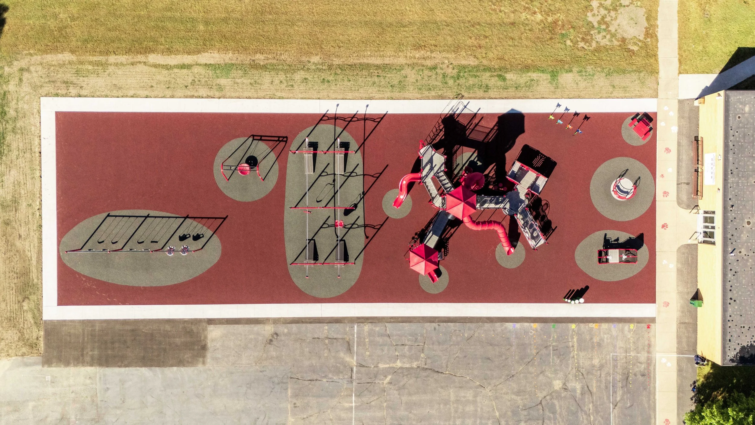 37climber, commercial park, custom playground, drone photo, multilevel playground, safety surfacing, slides.jpg